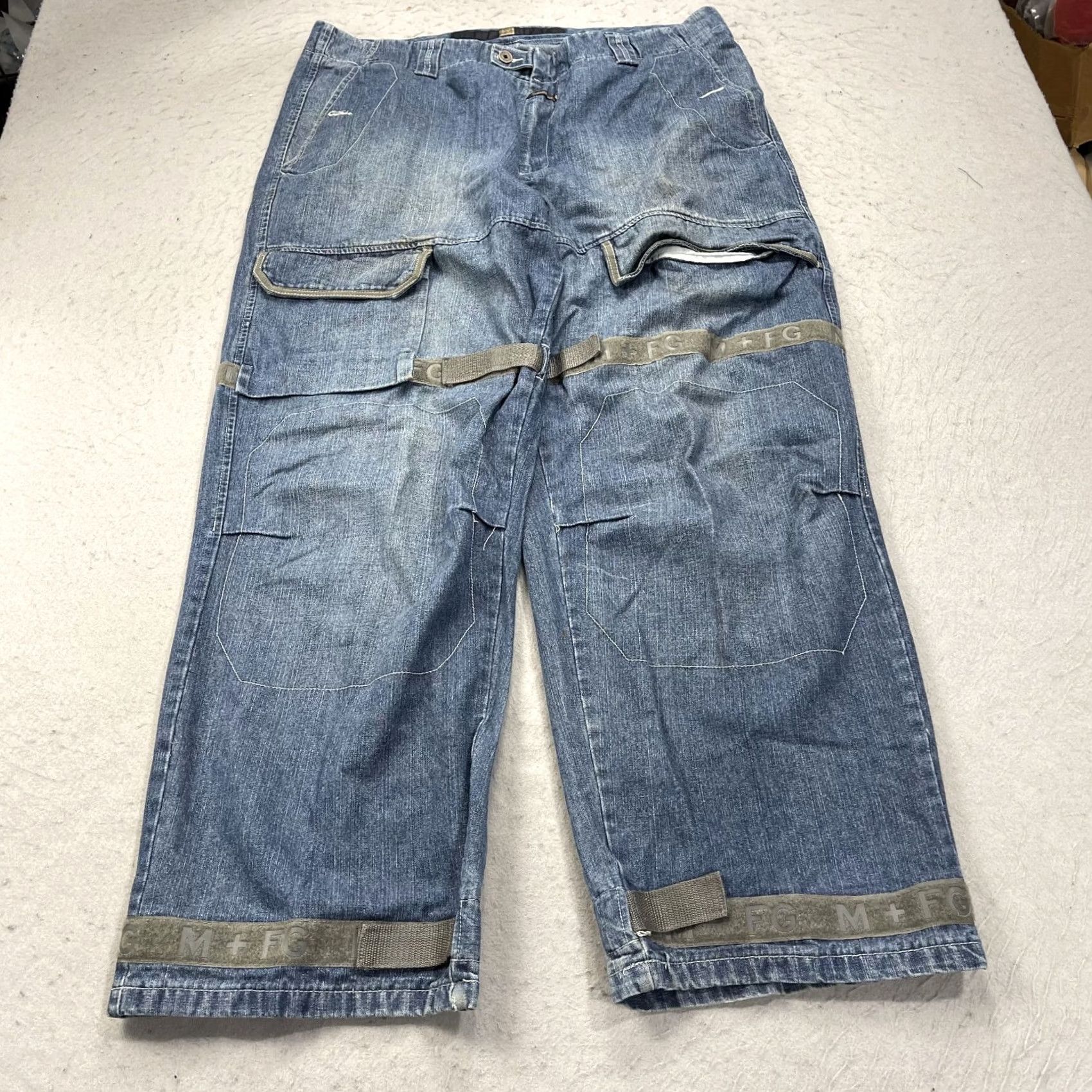 Vintage VINTAGE Girbaud Jeans Mens 40x32 Shuttl Tape Wide Baggy Loose Shirt? Size US 40 / EU 56 - 2 Thumbnail