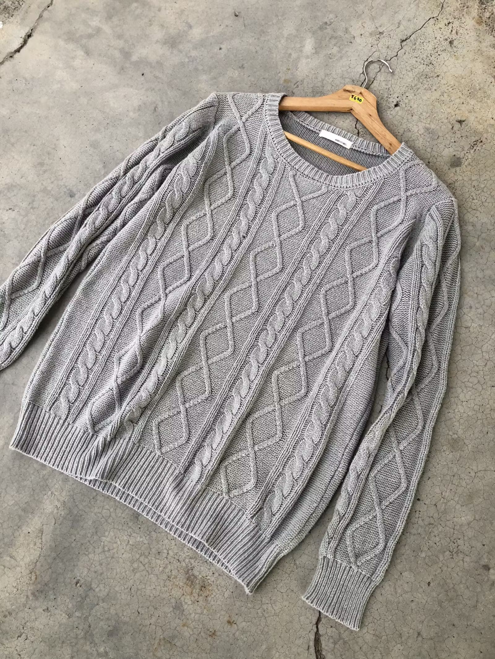 Aran Isles Knitwear × Designer 💥Vintage Africataro Pullover/Pureknit Knitting Pattern Size US L / EU 52-54 / 3 - 2 Thumbnail