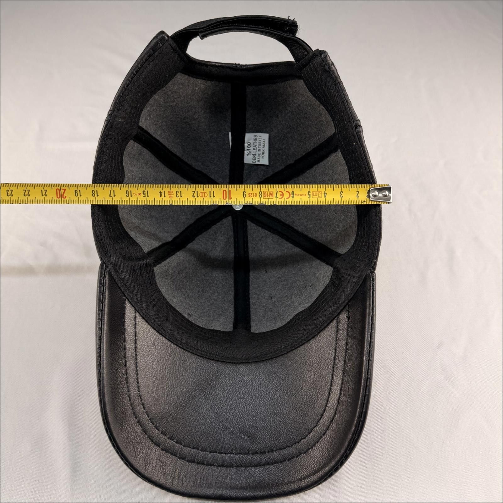 Other NEW Black Leather Baseball Cap - Premium Hat 088 Size ONE SIZE - 7 Thumbnail