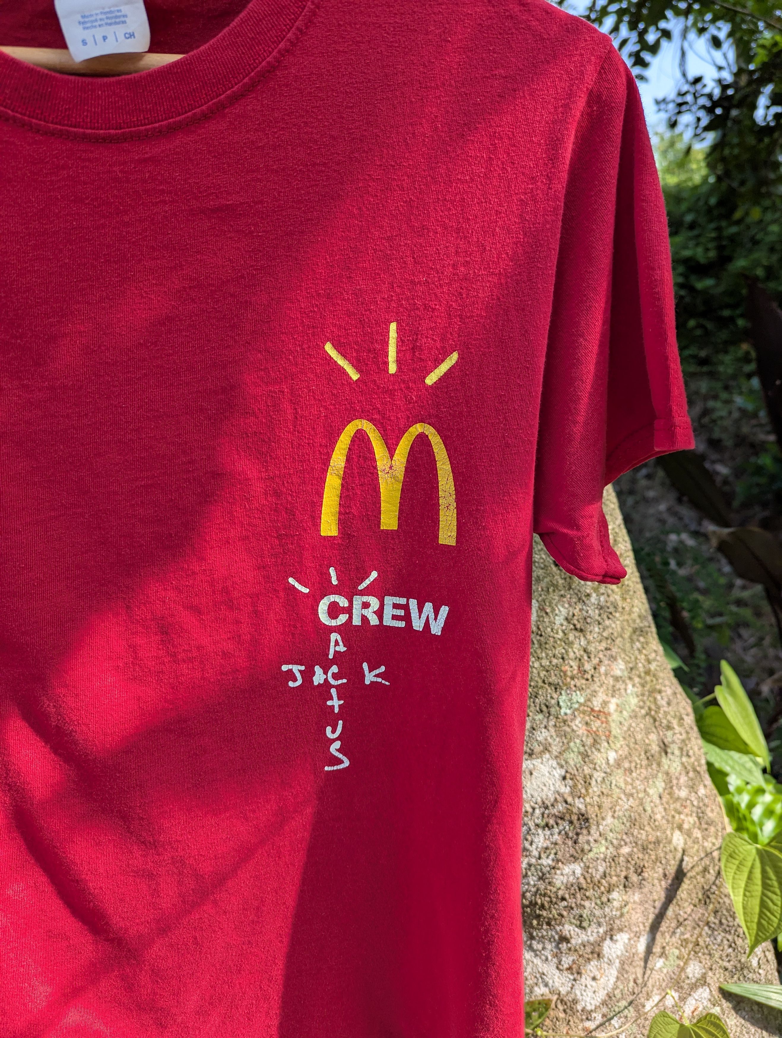 Travis Scott Travis Scott x McDonald's Crew Cactus Jack Tshirt Size US S / EU 44-46 / 1 - 3 Thumbnail