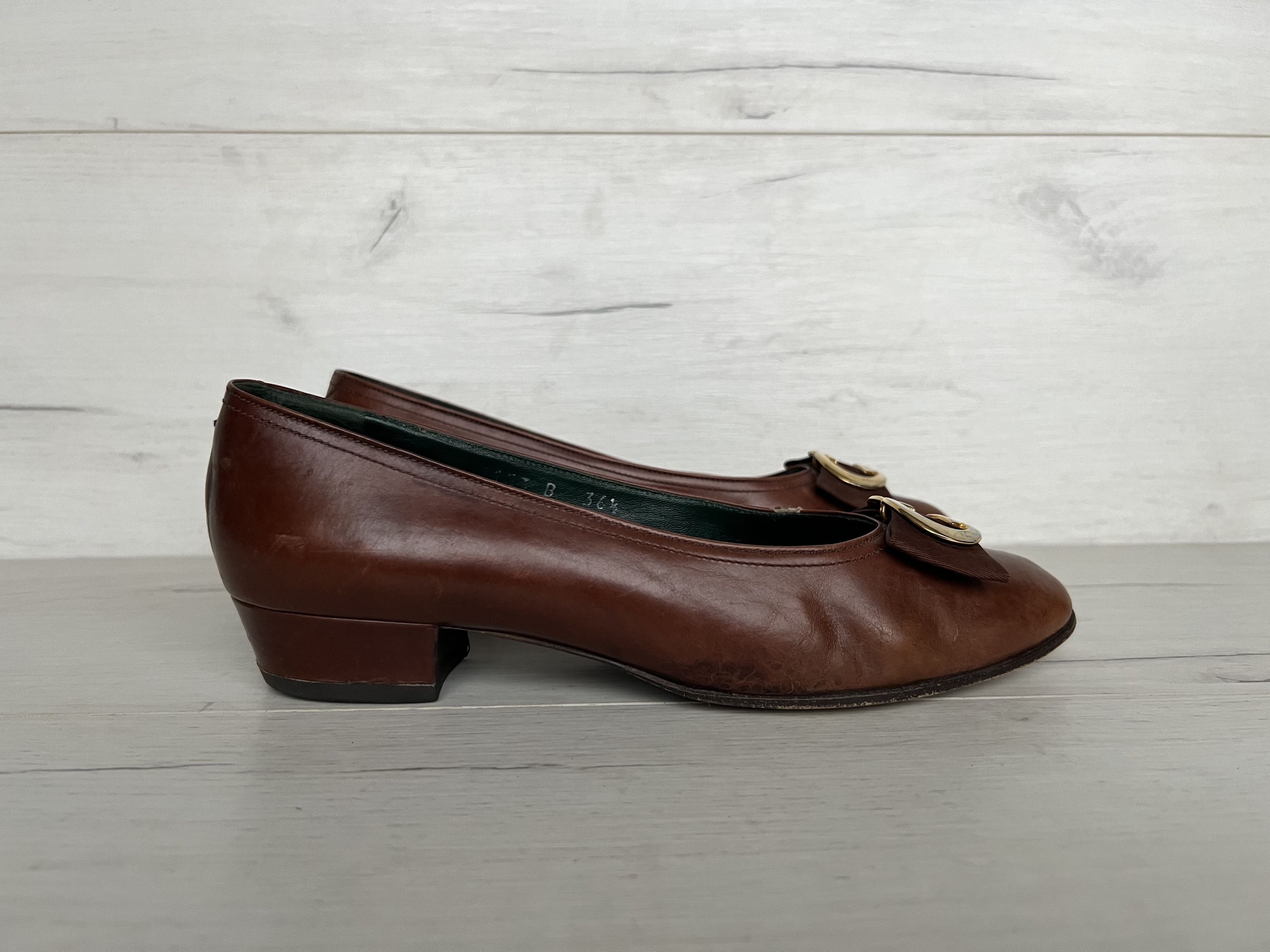 Gucci VINTAGE 70's GUCCI BIG METAL LOGO GG PUMPS HEELS LOAFERS Size US 6.5 / IT 36.5 - 4 Thumbnail