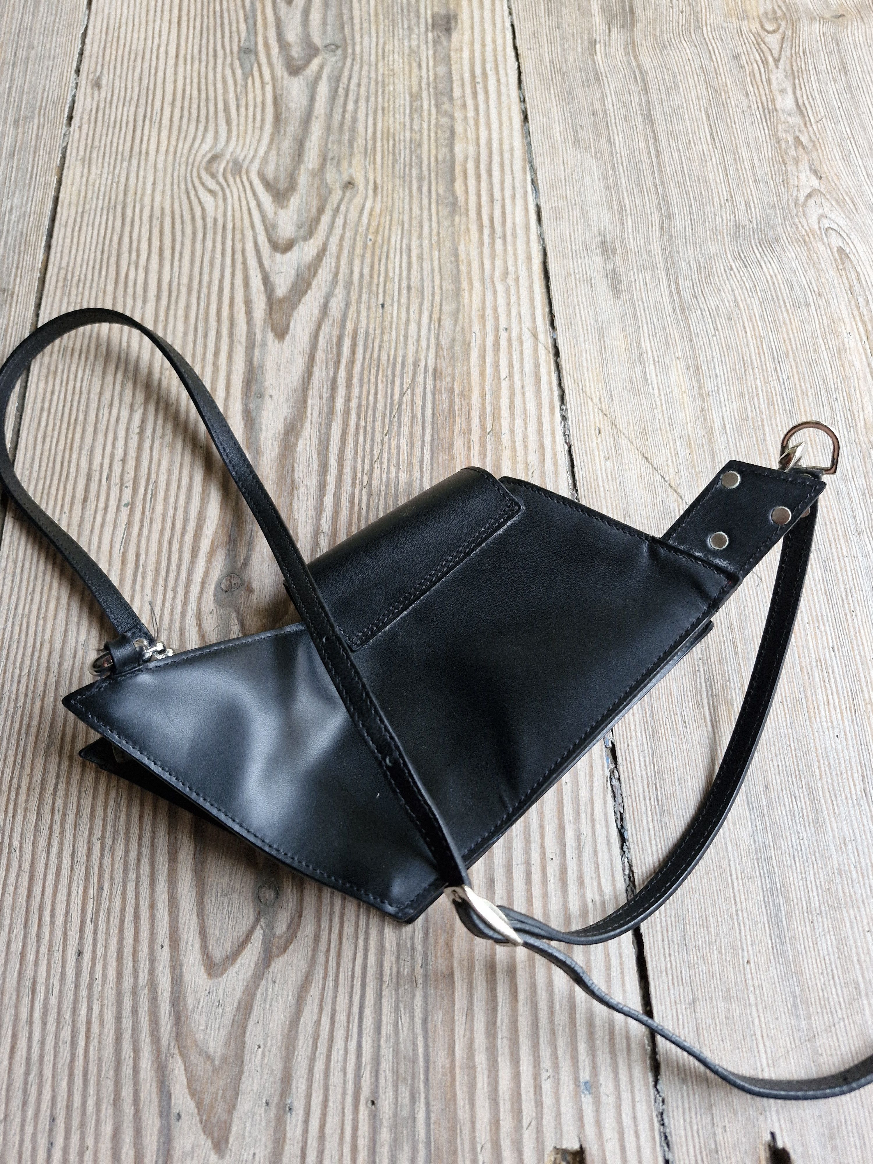 Other 51PERCENT Black Leather Cross Body Bag Size ONE SIZE - 5 Thumbnail