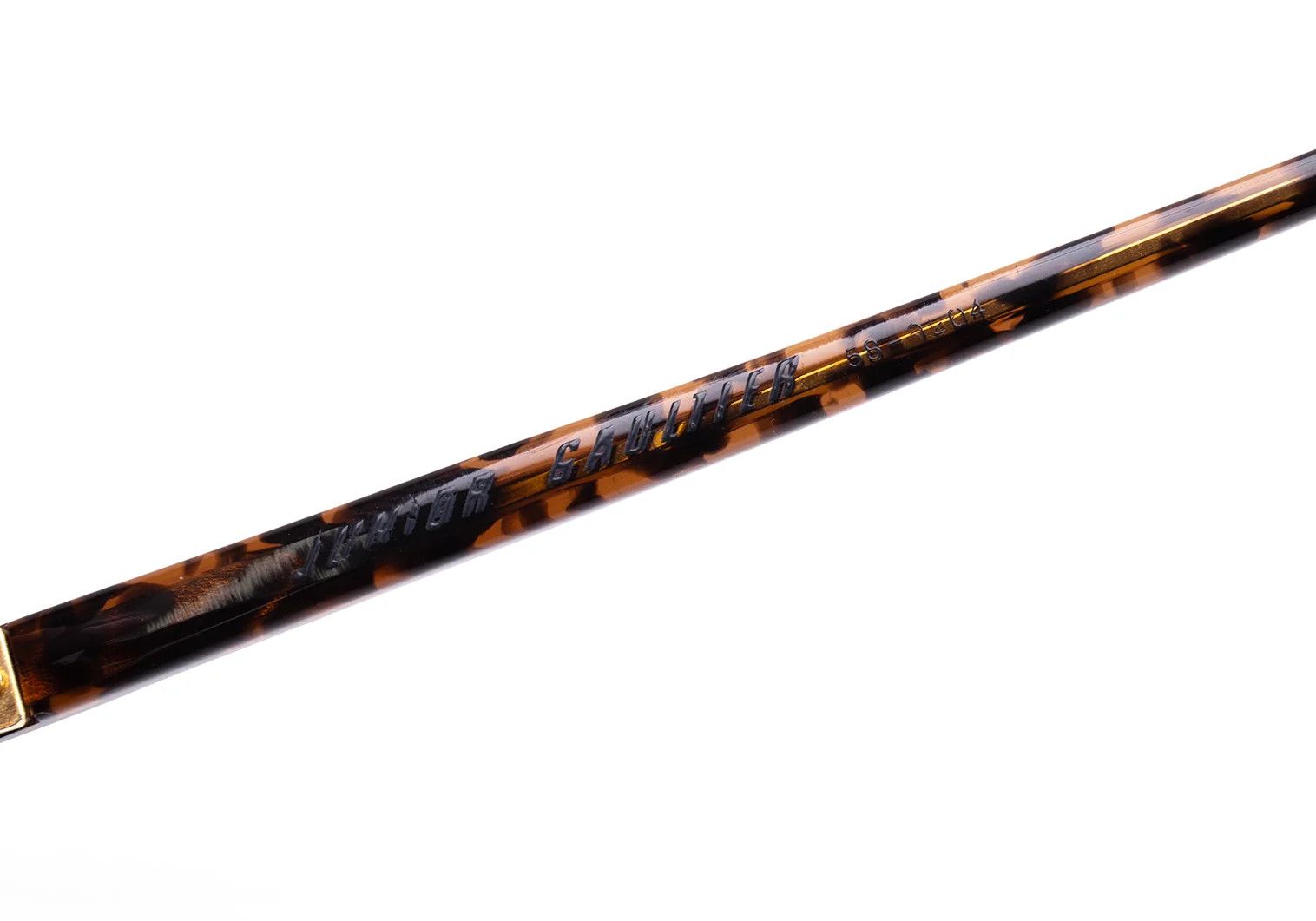 Jean Paul Gaultier Tortoise Pattern Sunglasses in Blue Brown Size ONE SIZE - 12 Thumbnail