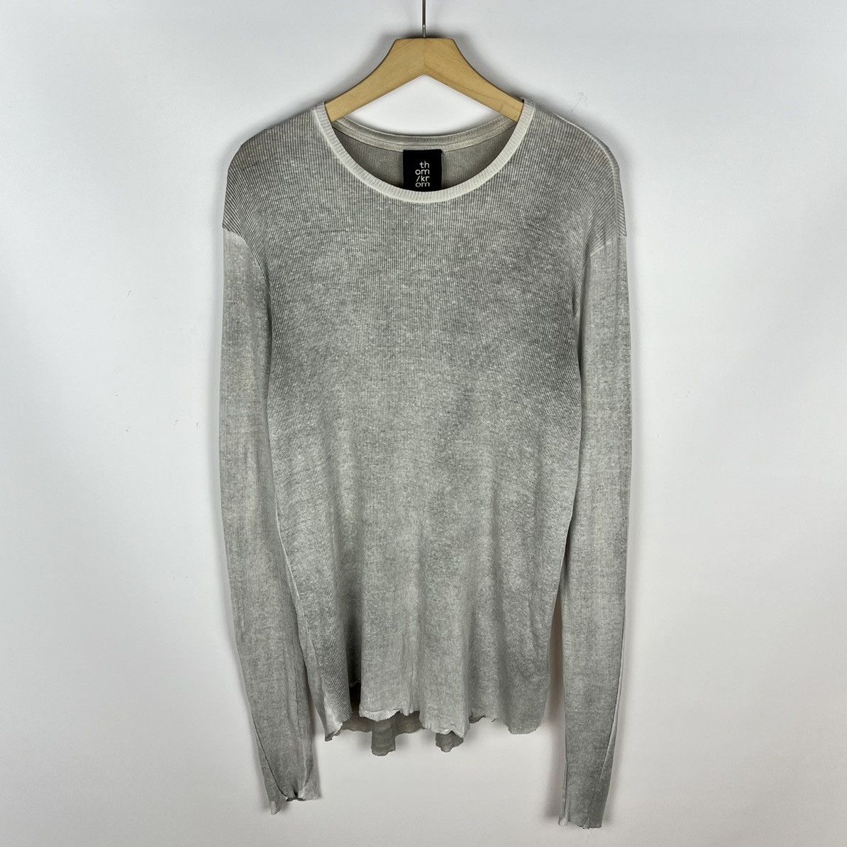 Thom Krom Thom Krom dirty grey Avant-Garde Longsleeve Size US M / EU 48-50 / 2 - 1 Thumbnail