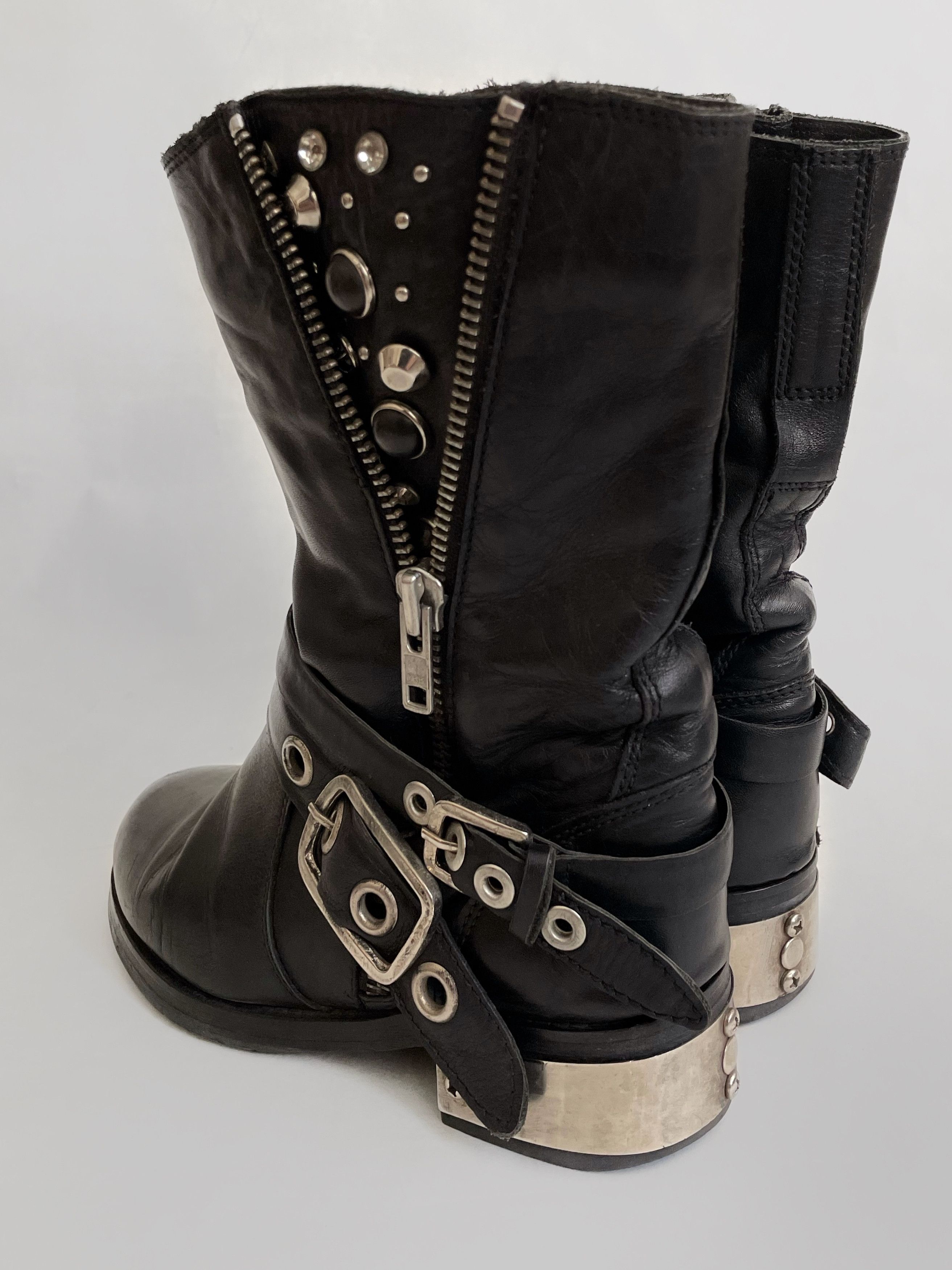 Vintage Mario Muzi Avant-garde boots Size US 6.5 / IT 36.5 - 4 Thumbnail
