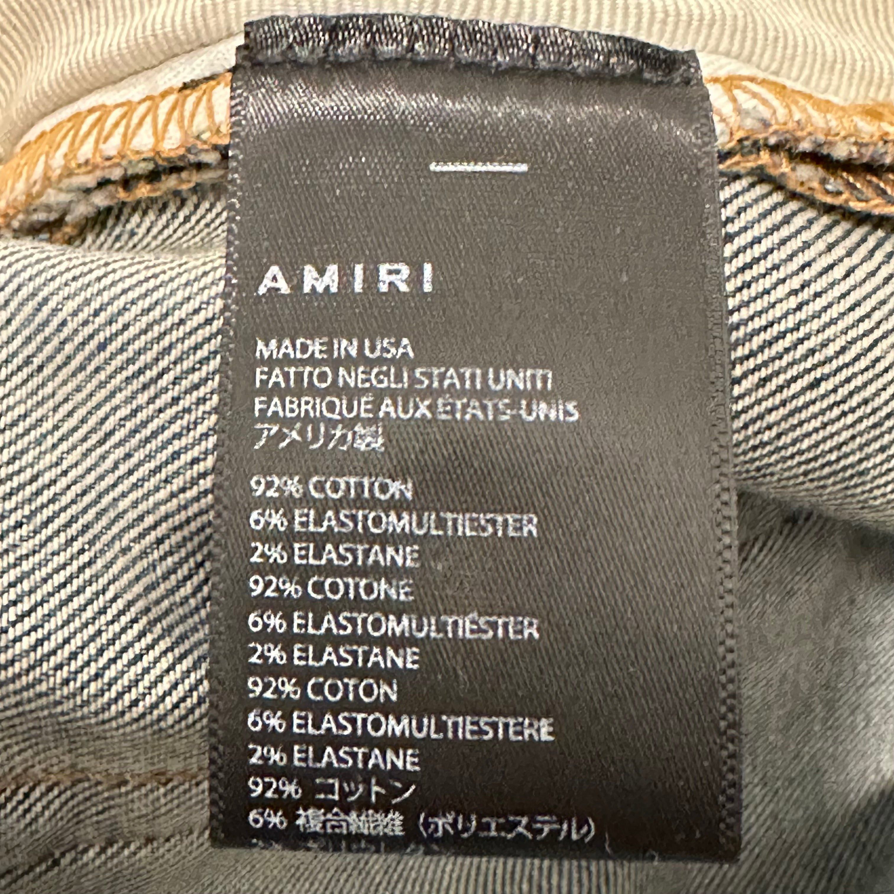 Amiri Amiri MX1 Indigo Paisley Blue Denim Jeans Sz 38 Size US 38 / EU 54 - 6 Thumbnail