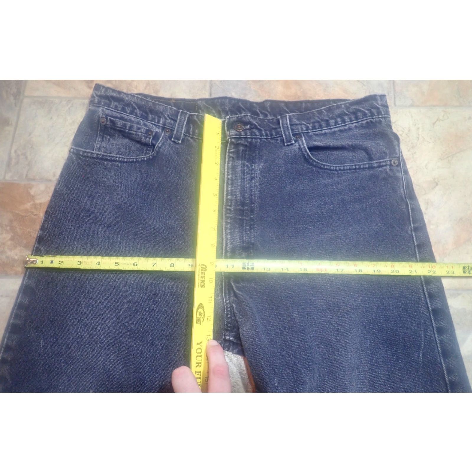 Levi's VINTAGE Levi's 550 Jeans Men 38x36 Black Denim Distressed 90s USA Fast Shipping Size US 38 / EU 54 - 7 Thumbnail