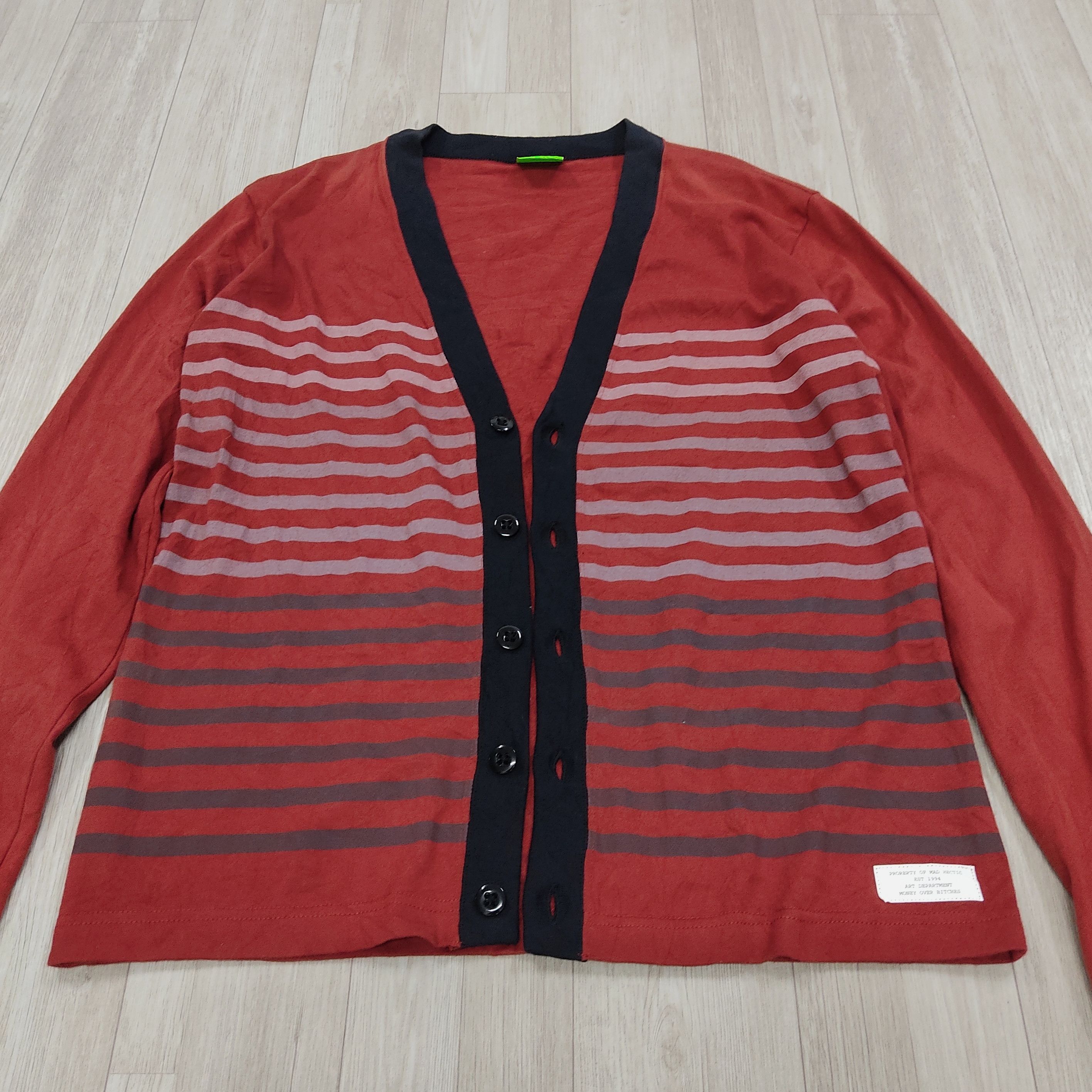 20471120 × Don't Be Mad × Hysteric Glamour MAD HECTIC Striped Button-Up Cardigan Jacket Size US M / EU 48-50 / 2 - 4 Thumbnail