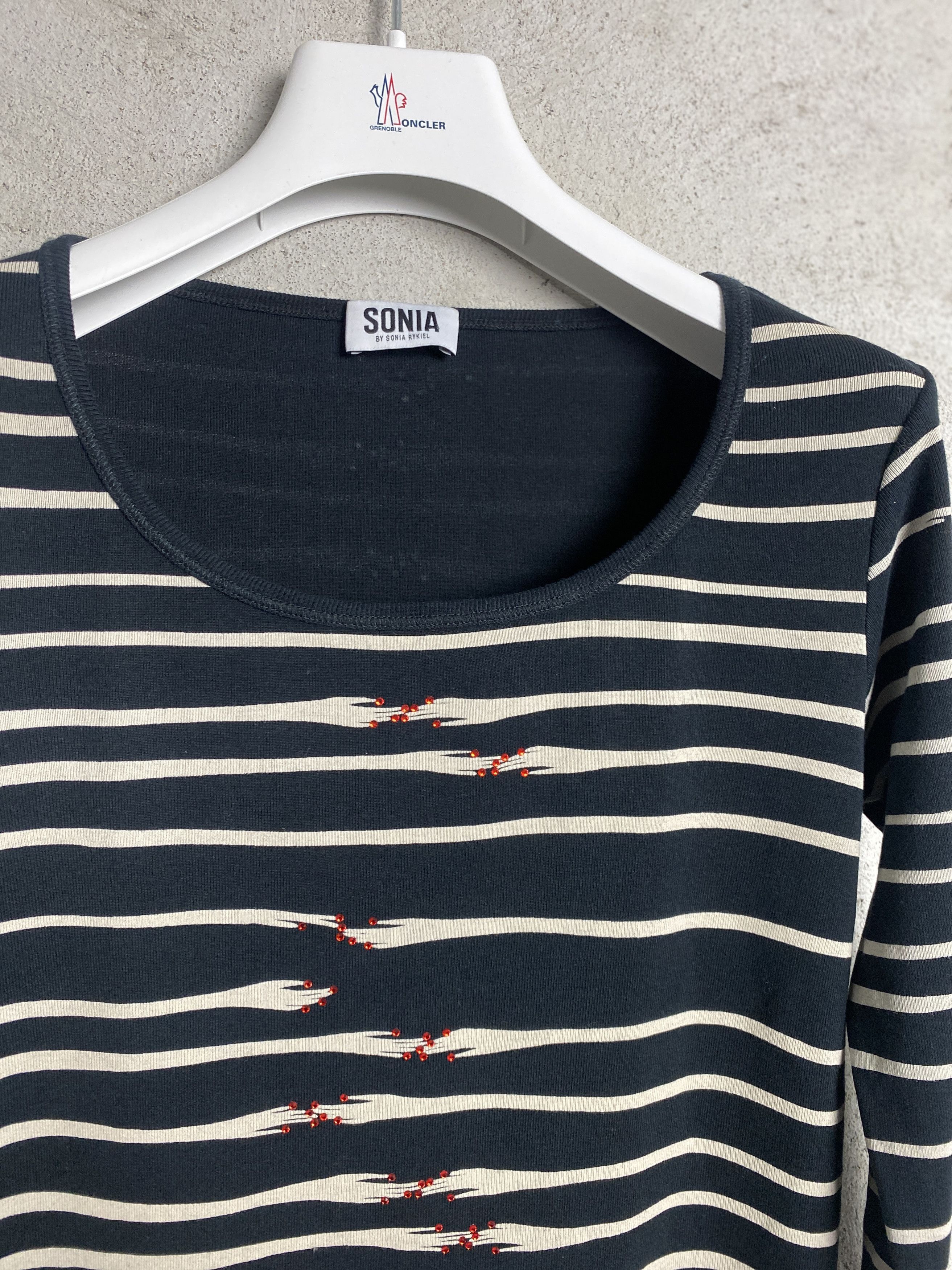 Sonia Rykiel Sonia by Sonia Rykiel striped printed midi dress casual Size XS / US 0-2 / IT 36-38 - 2 Thumbnail