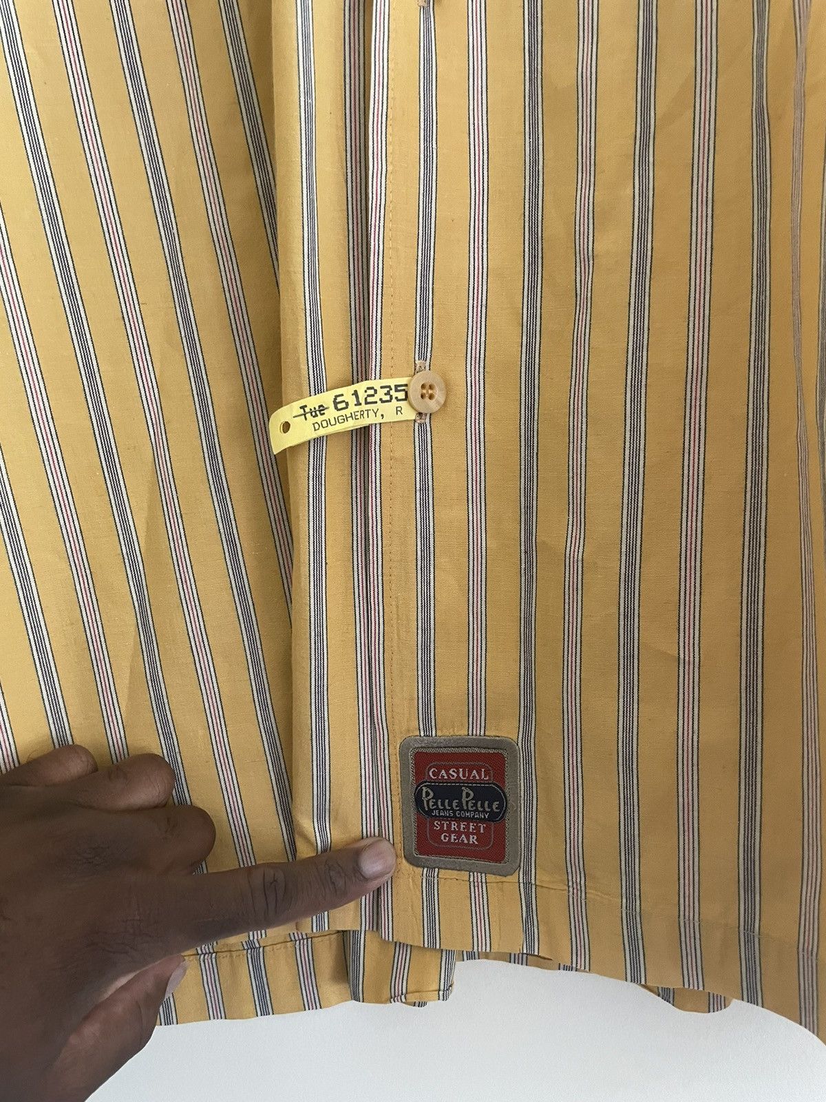 Pelle Pelle × Vintage Y2K Vintage Pelle Pelle Earth Tone Hip Hop Shirt Size US L / EU 52-54 / 3 - 5 Thumbnail