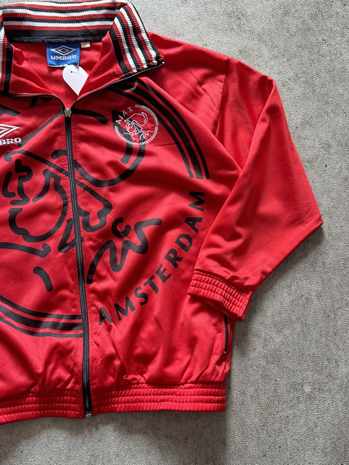 Umbro 1996 Vintage Umbro Ajax Amsterdam Track Jacket Size US S / EU 44-46 / 1 - 3 Thumbnail