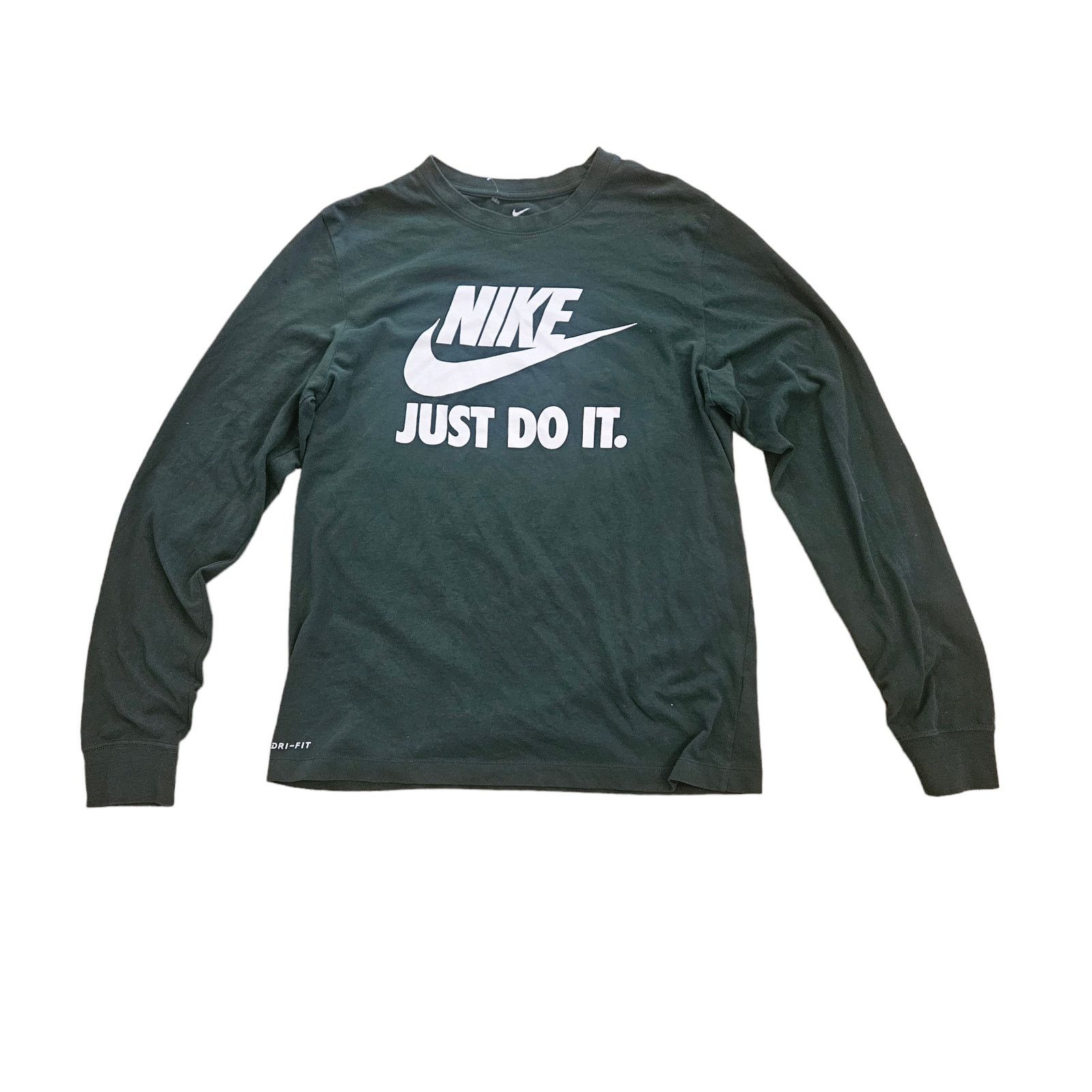 Nike Nike Men's Long Sleeve T-Shirt Spell Out Just Do It Green M Size US M / EU 48-50 / 2 - 1 Thumbnail