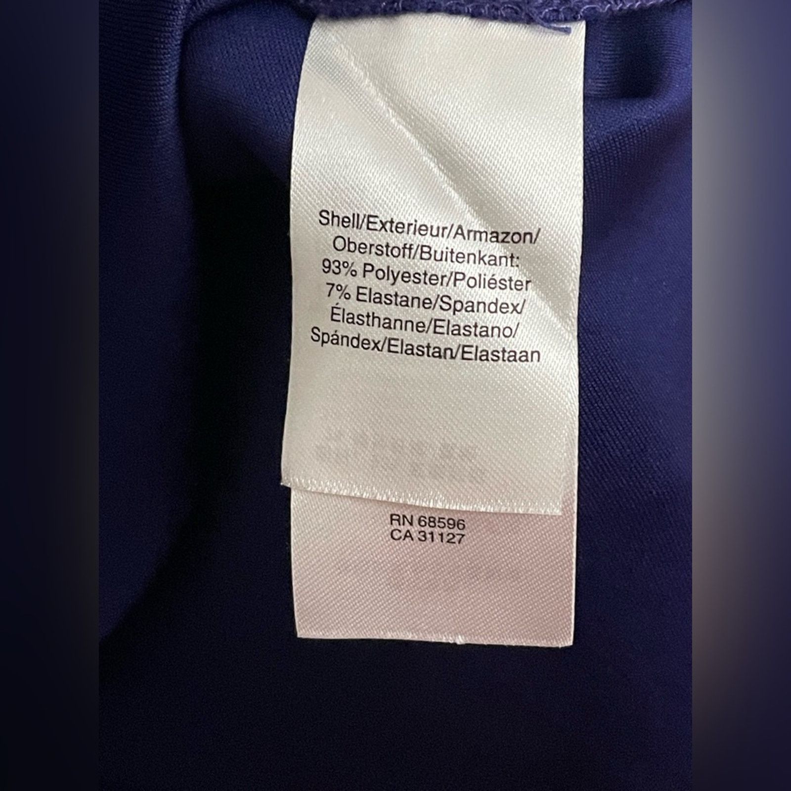 DKNY DKNY A-Line Gold-Zip Flare Dress in Violet - size 14 Size XL / US 12-14 / IT 48-50 - 4 Thumbnail