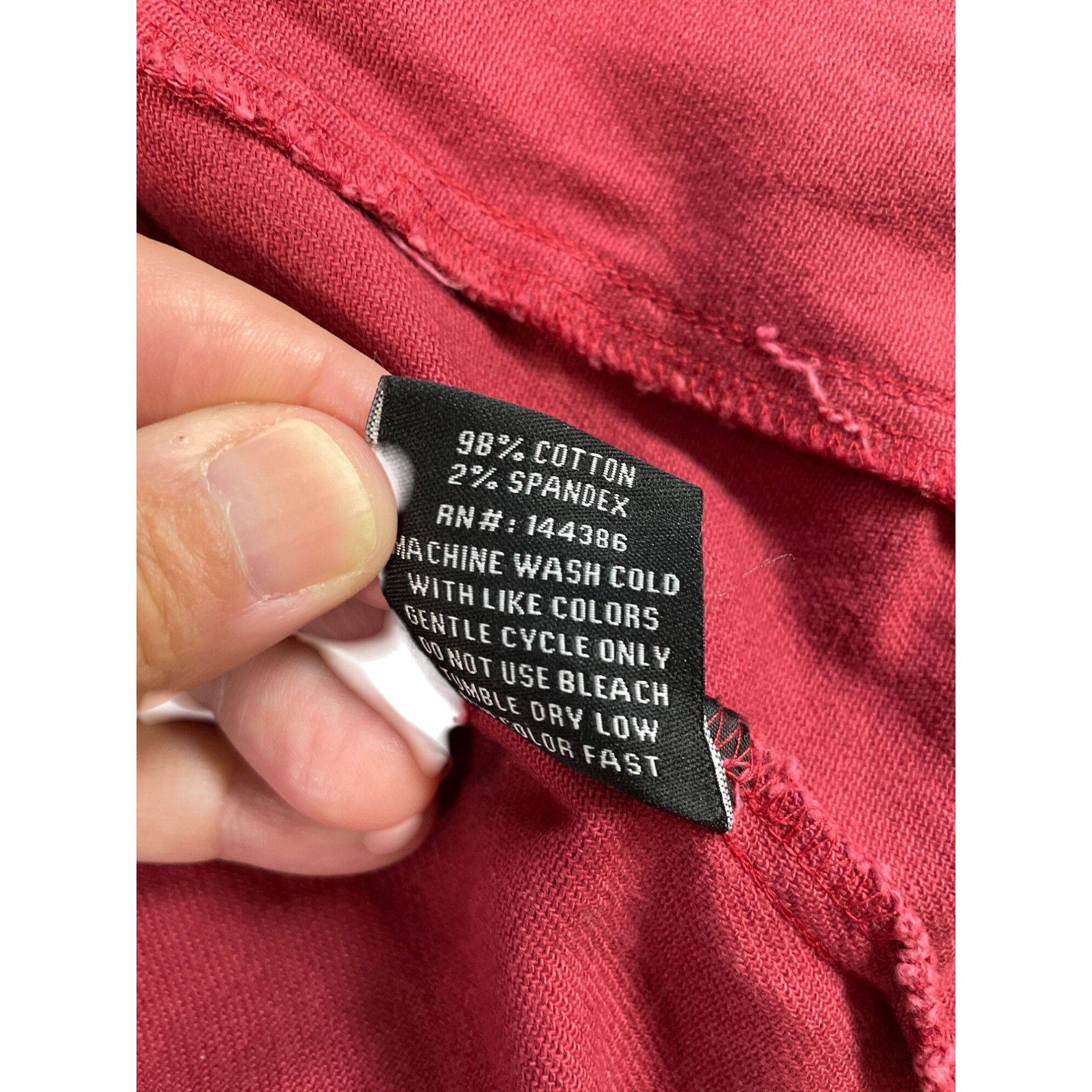 Other Black Pike Womens Red Denim embroided graphic jacket size M Size M / US 6-8 / IT 42-44 - 11 Thumbnail