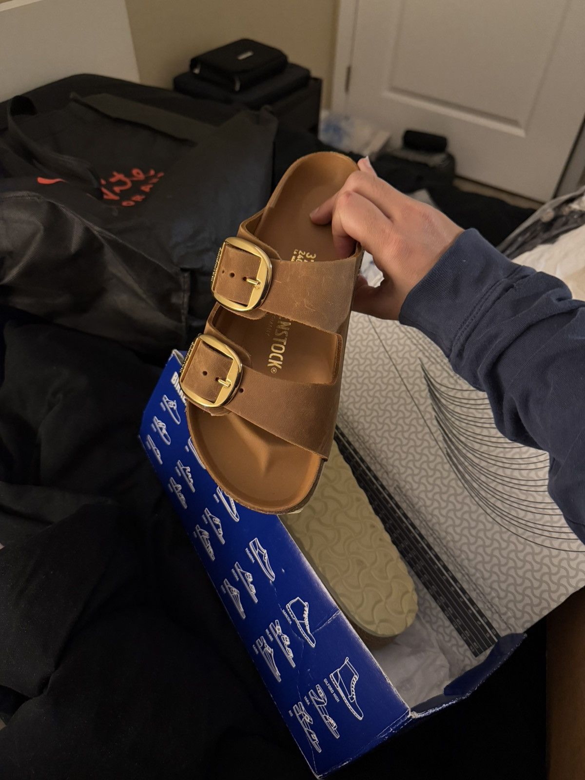 BirkenStock Sandals - Brown & Gold