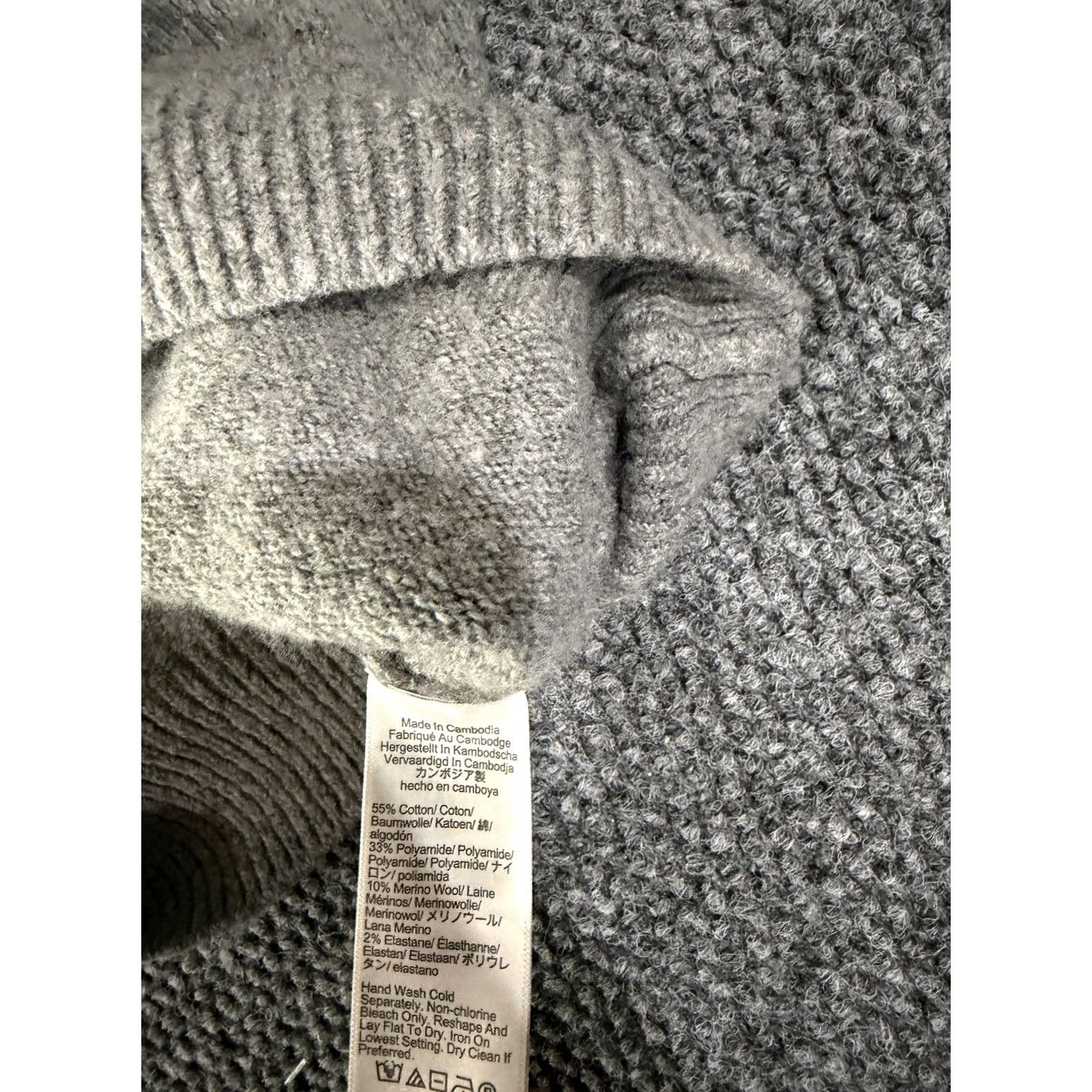 Madewell Madewell Sweater Womens M Gray V-Neck Pullover Knit Glitter Wool Cotton Polyamide All Seasons Casual Pullover Fall Winter Girls? Size M / US 6-8 / IT 42-44 - 6 Thumbnail