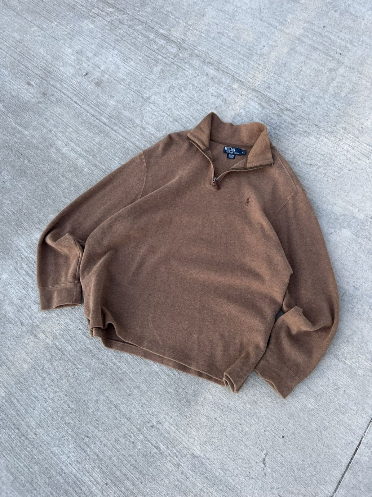 Ralph Lauren × Vintage Vintage Ralph Lauren 1/4 zip sweater old money Size US XL / EU 56 / 4 - 6 Thumbnail