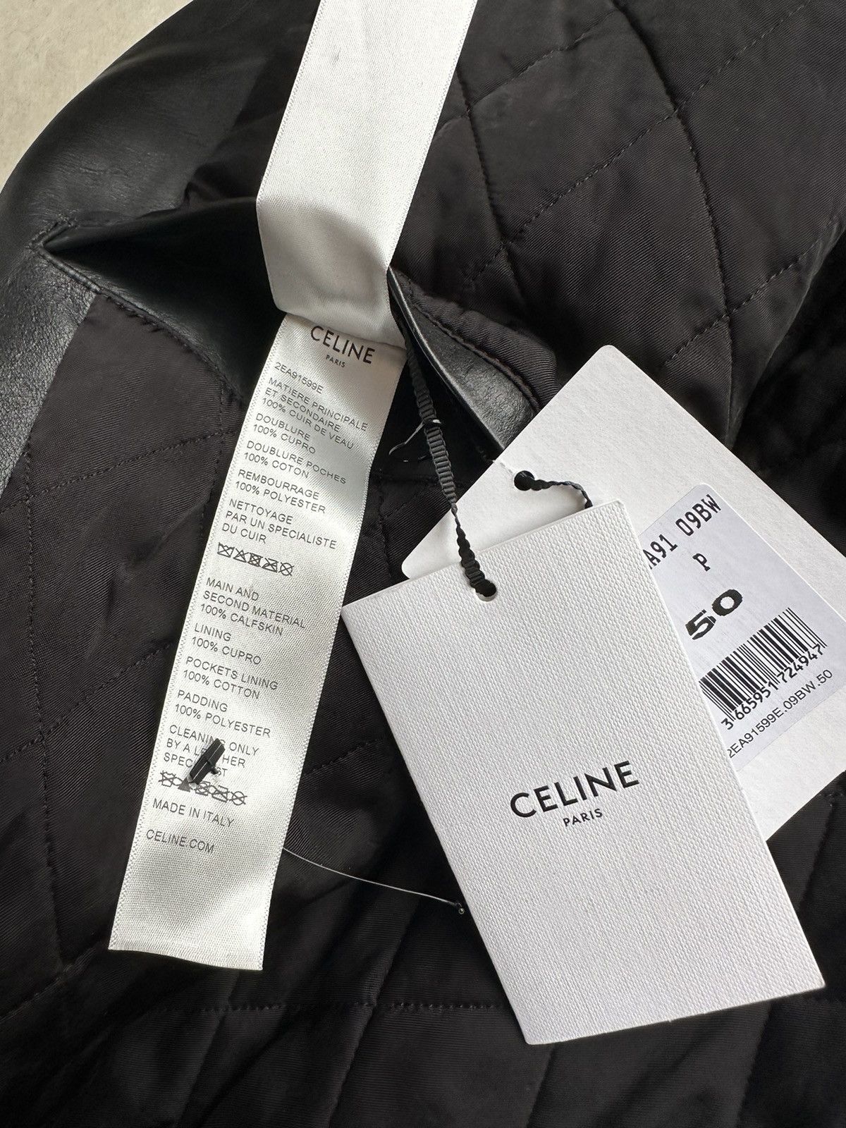 Celine SS22 $6500🤑 Celine biker D Ring leather jacket checkerboard Size US L / EU 52-54 / 3 - 23 Thumbnail