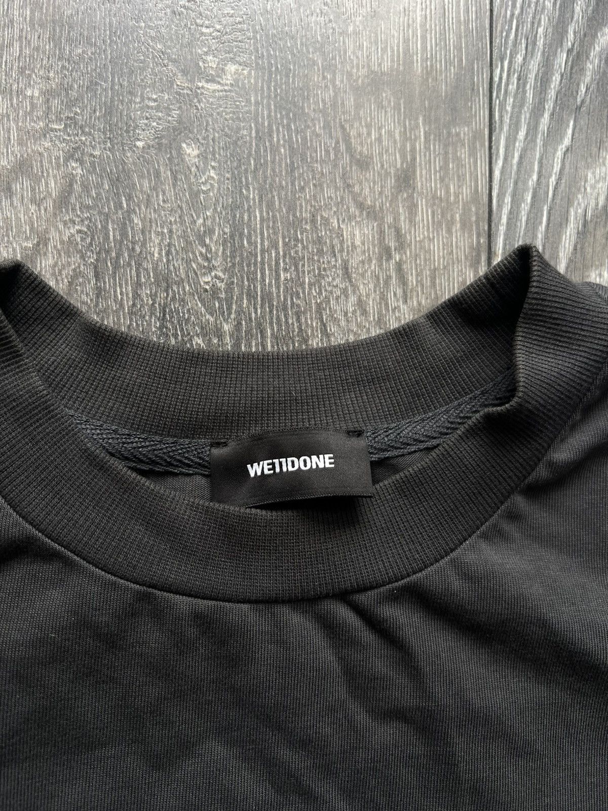 WE11DONE We11done Reflective Logo Black Tee T-shirt Size US M / EU 48-50 / 2 - 3 Thumbnail