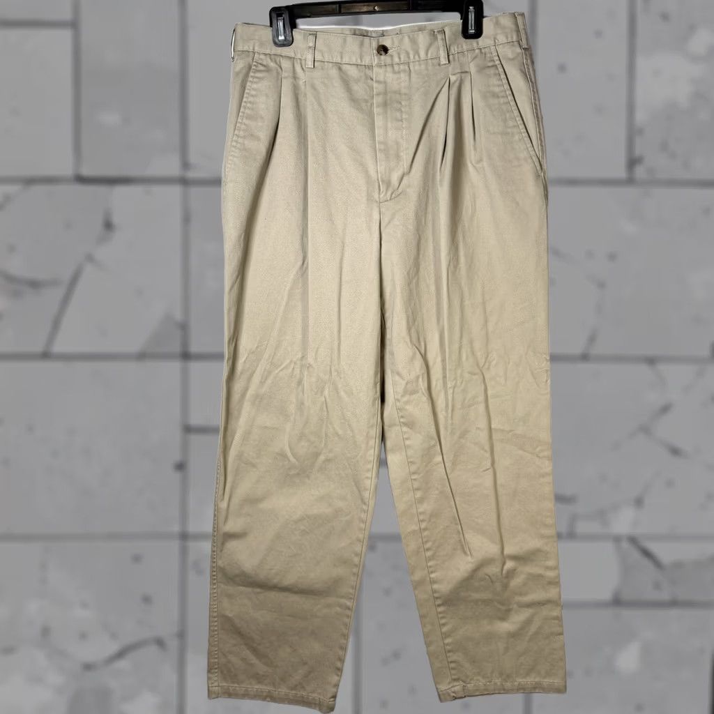 Evergreen Evergreen Beige 100% Cotton Casual Pants Mens Size 34x32 Chino Size US 34 / EU 50 - 1 Thumbnail