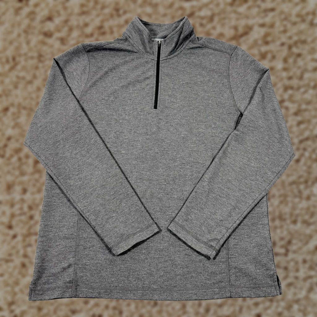 Orvis Orvis Sweater 1/4 Zip Lightweight Mock-Neck Long Sleeves Men's Medium Gray Size US M / EU 48-50 / 2 - 1 Thumbnail