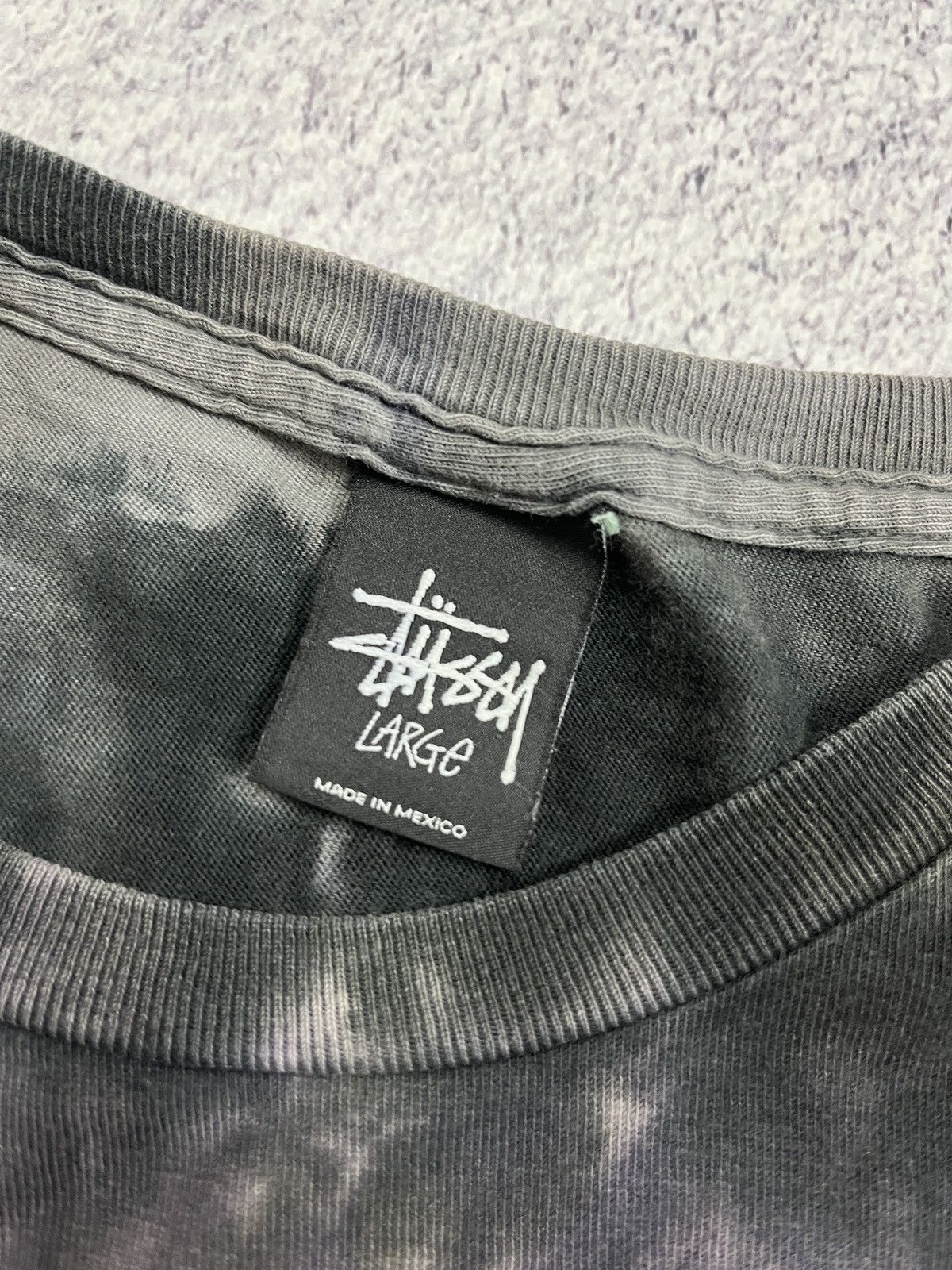 Stussy × Vintage Vintage 2000s ☠️ Stussy Big Skull Head Tie Dye T Shirt Rare Size US L / EU 52-54 / 3 - 13 Thumbnail