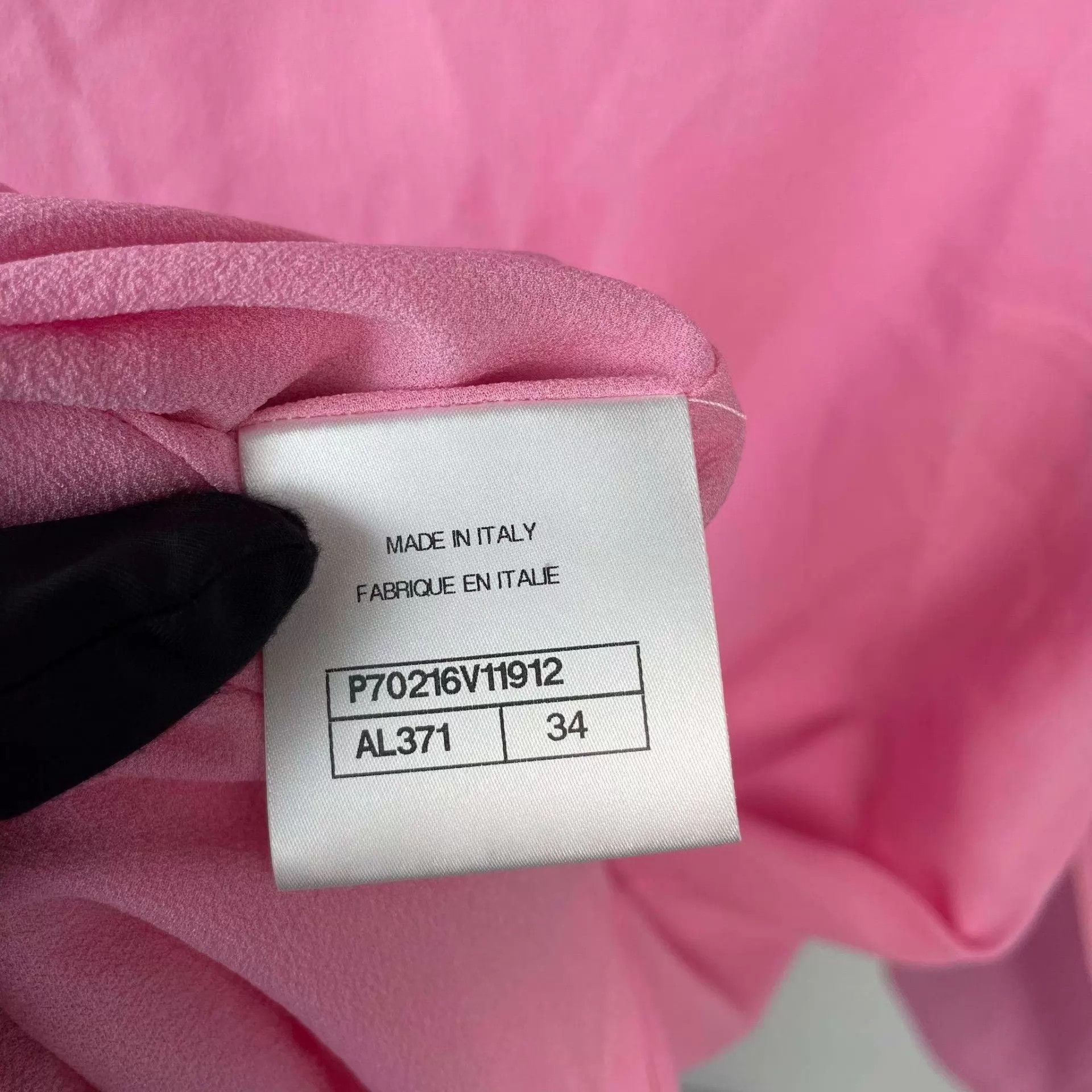 Chanel Chanel Women's Pink Silk Long Sleeve Dress 34 Size XS / US 0-2 / IT 36-38 - 7 Thumbnail