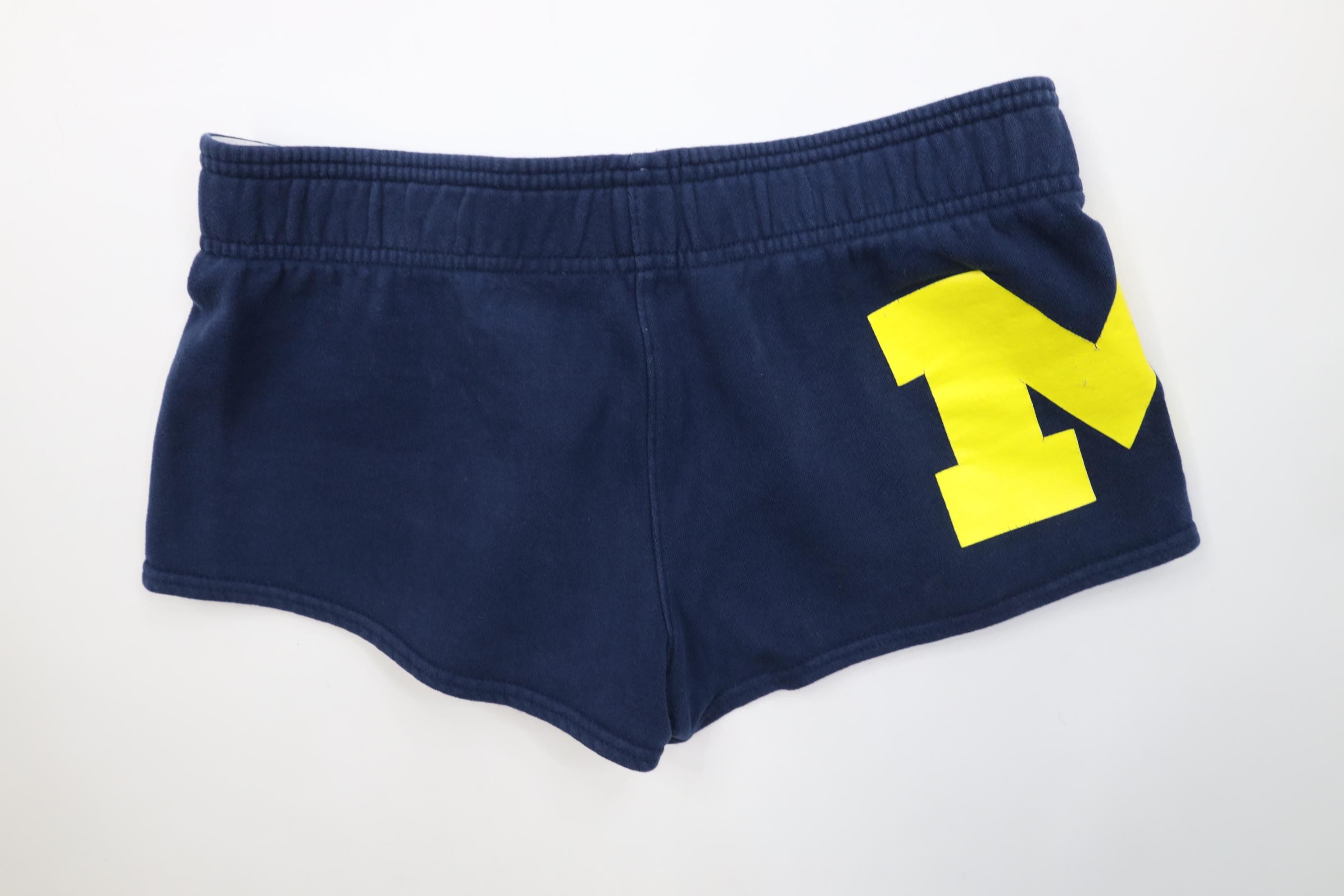 Adidas Y2K Adidas Block M University of Michigan Sweatpants Shorts Size 28" / US 6 / IT 42 - 7 Thumbnail
