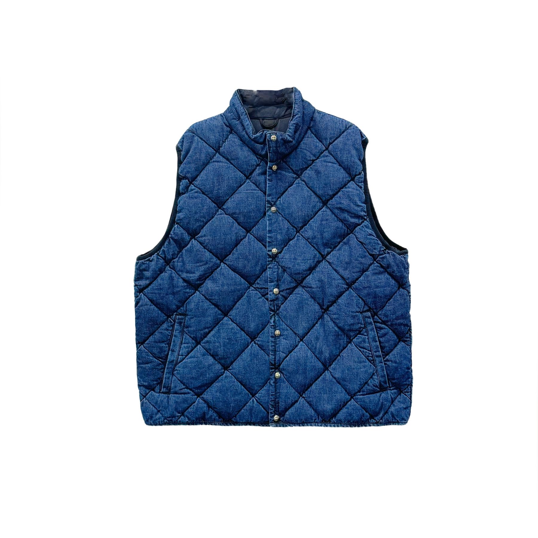 Chrome Hearts Chrome Hearts Silver Button Garage Washed Denim Vest Size US XXL / EU 58 / 5 - 1 Thumbnail