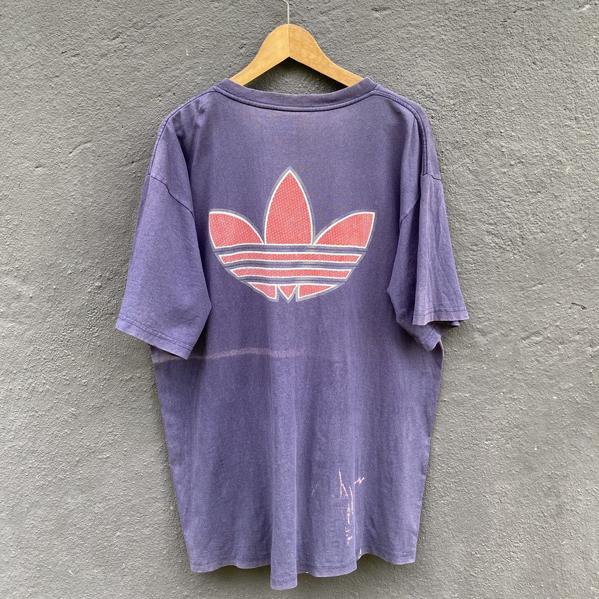 Adidas Thrashed Faded Vintage 90s Adidas ERD GRUNGE NWA DMC TEE Size US XL / EU 56 / 4 - 1 Thumbnail
