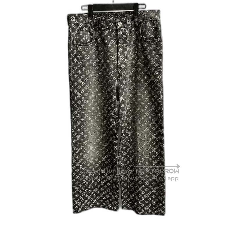 Louis Vuitton louis vuitton black grey diamond. Size US 31 - 1 Thumbnail