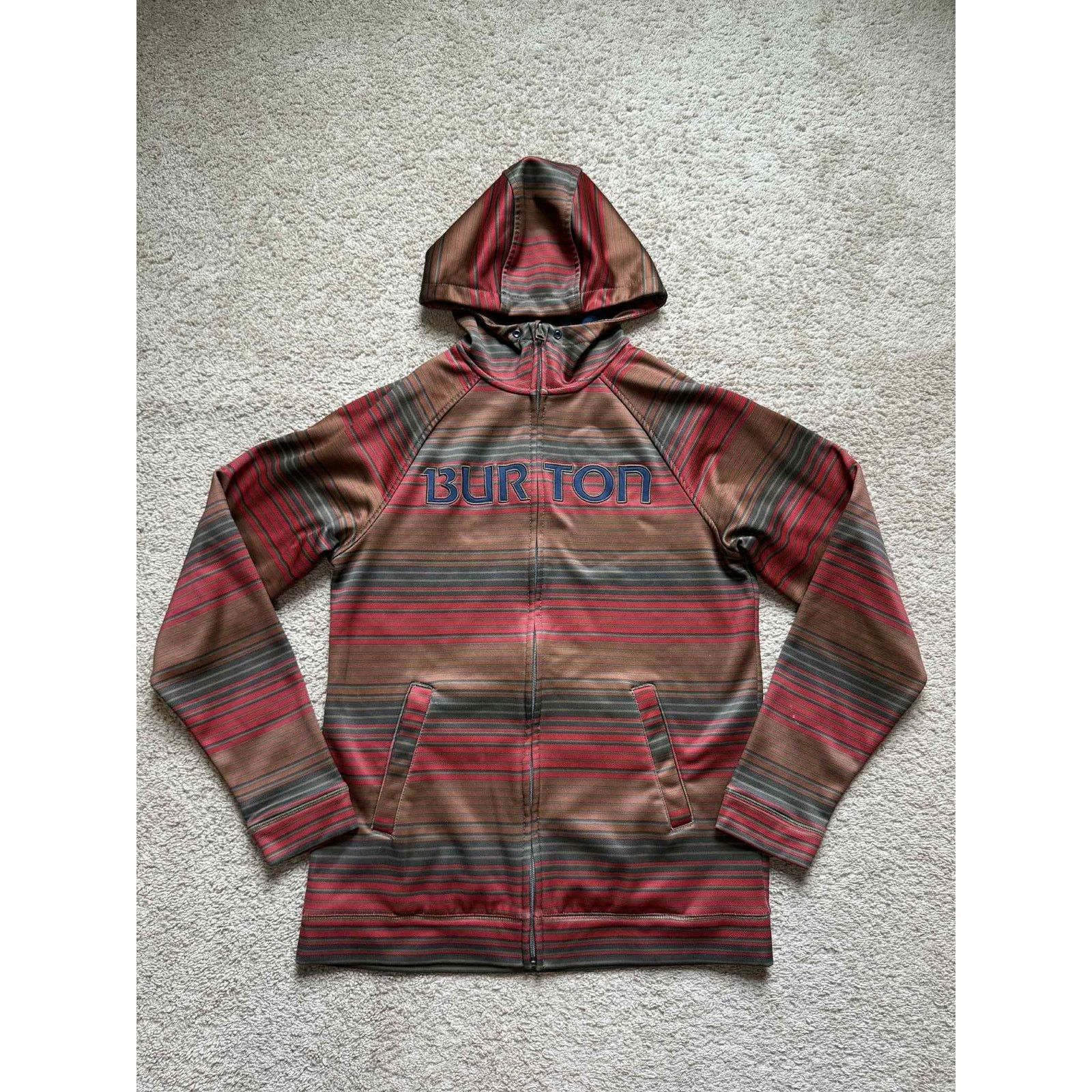 Burton Burton Peak Striped Full Zip Hoodie Brown Multi Men's S Size US S / EU 44-46 / 1 - 1 Thumbnail