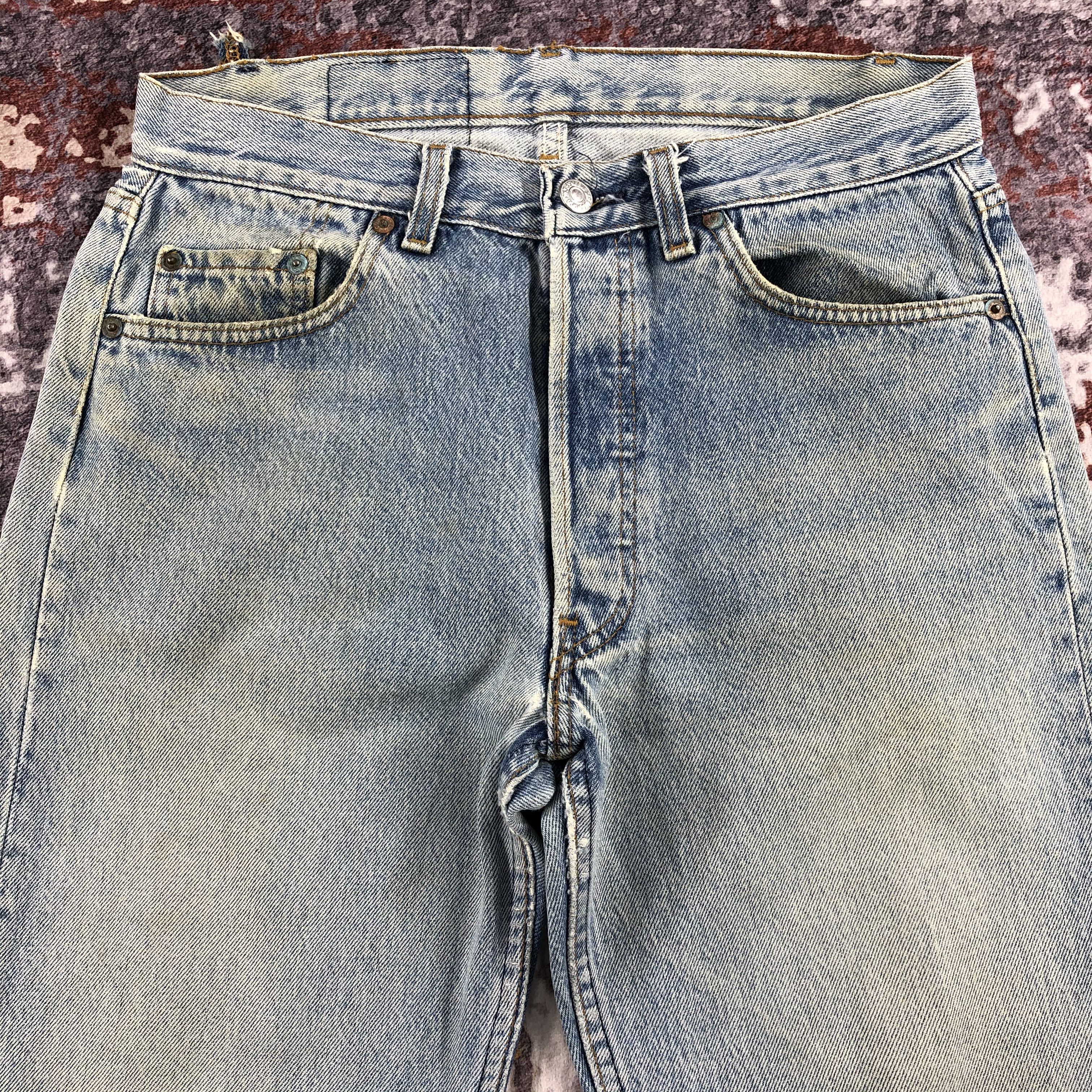 Levi's Vintage 90s Light Wash Levis 501 Jeans-JM2117 Size US 29 - 3 Thumbnail