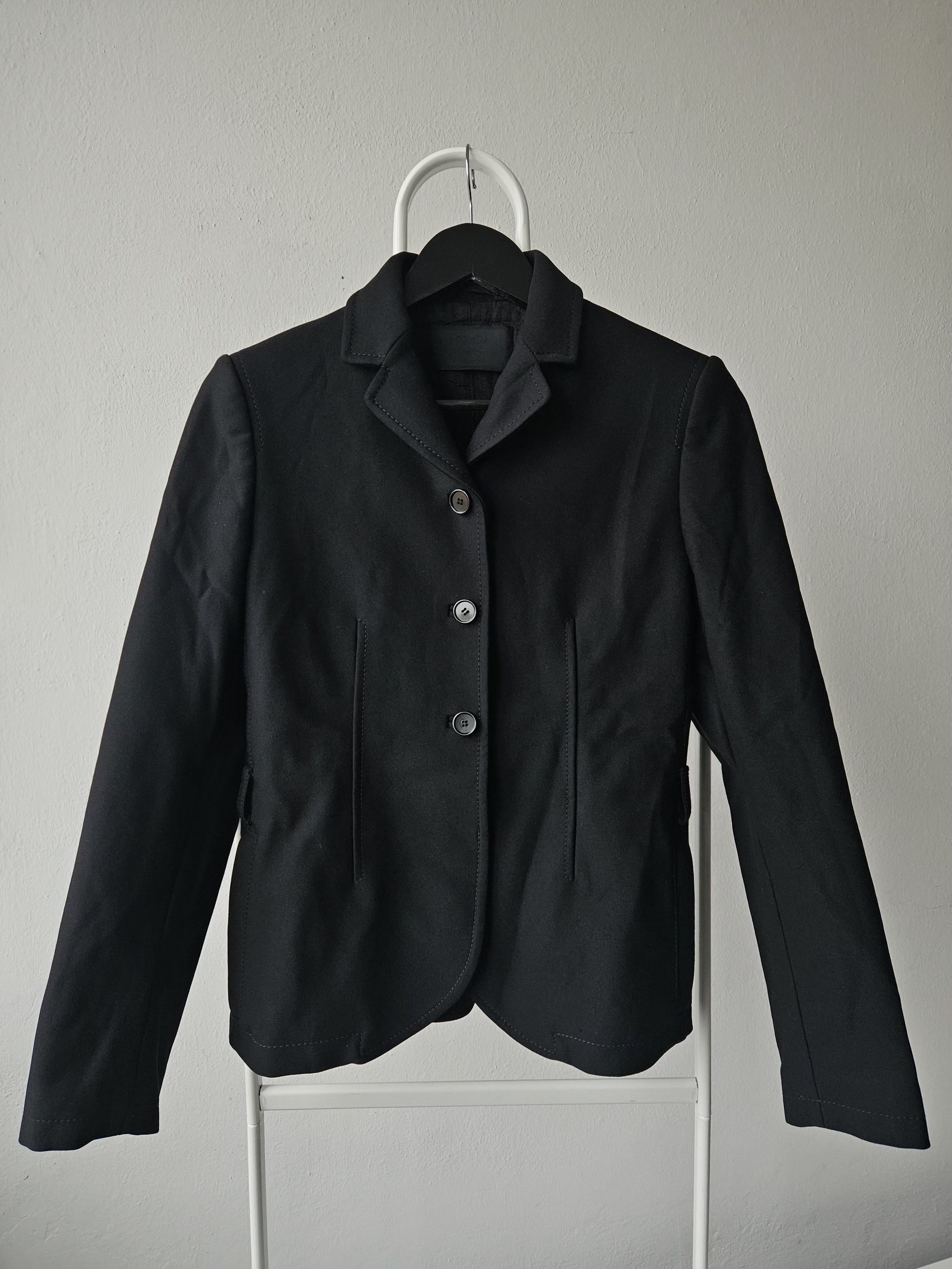 Prada Archive 90s prada nylon blazer jacket with padded shoulders Size S / US 4 / IT 40 - 1 Thumbnail