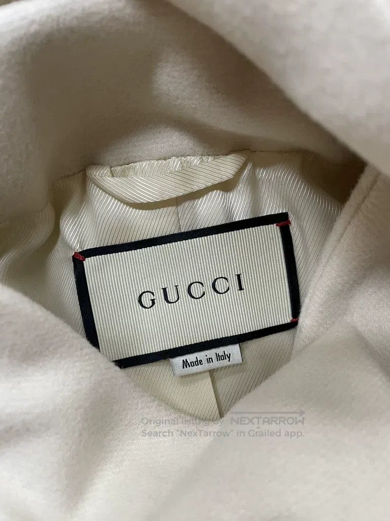 Gucci Gucci Beige wool hooded coat Size M / US 6-8 / IT 42-44 - 3 Thumbnail