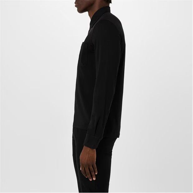 Tom Ford o1g2r1mq0724 Long Sleeve Piquet Polo Shirts in Black Size US XL / EU 56 / 4 - 4 Thumbnail
