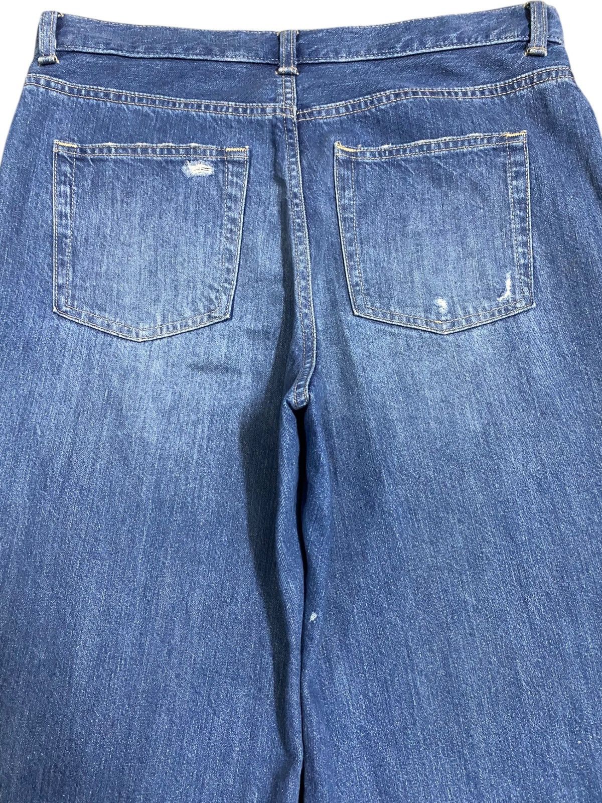 Japanese Brand Vintage Japanese Brand Distressed Baggy Soft Jeans Size US 33 - 4 Thumbnail