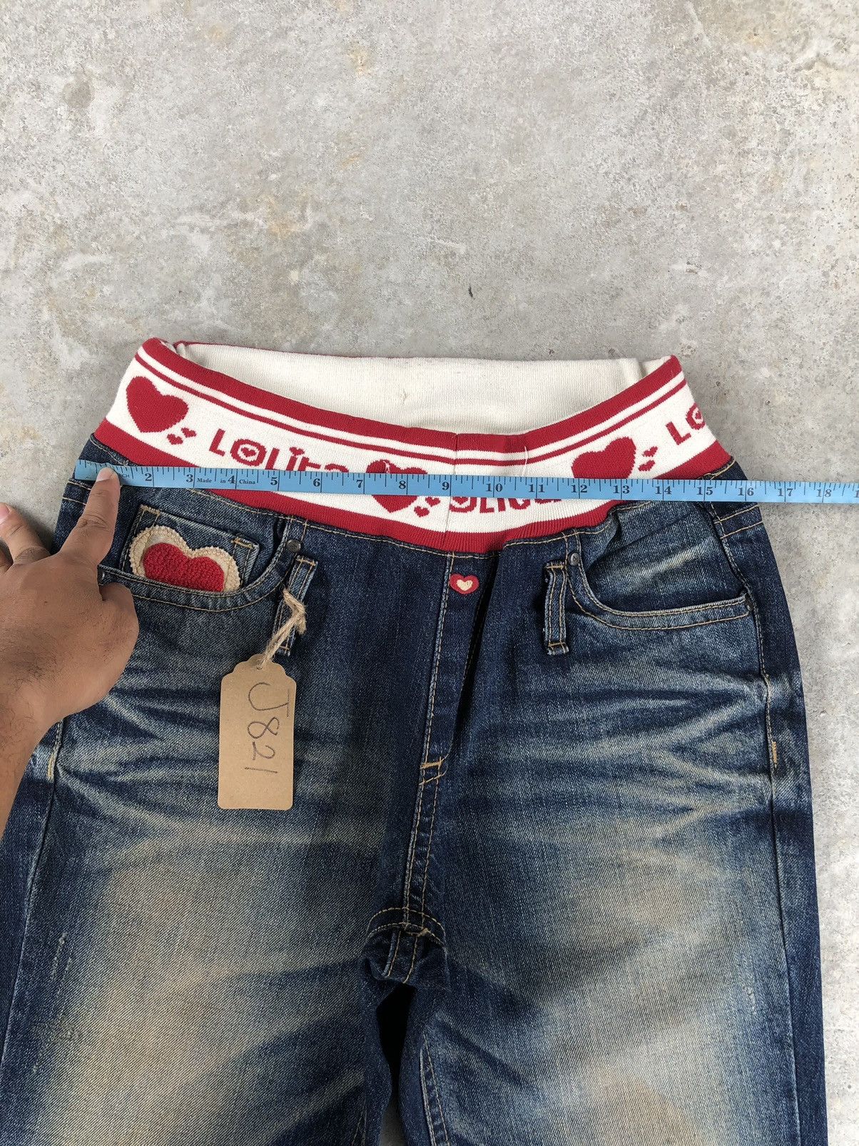 Japanese Brand Yoshitomo Nara Lolita Love Distressed Jeans Size US 32 / EU 48 - 17 Thumbnail
