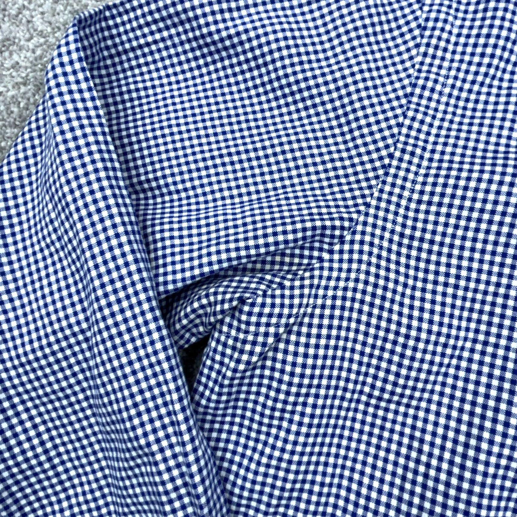 Ralph Lauren Ralph Lauren Shirt Men 14.5 32 Blue Button Up Poplin Dress Gingham Check Adult Size 40R - 6 Thumbnail