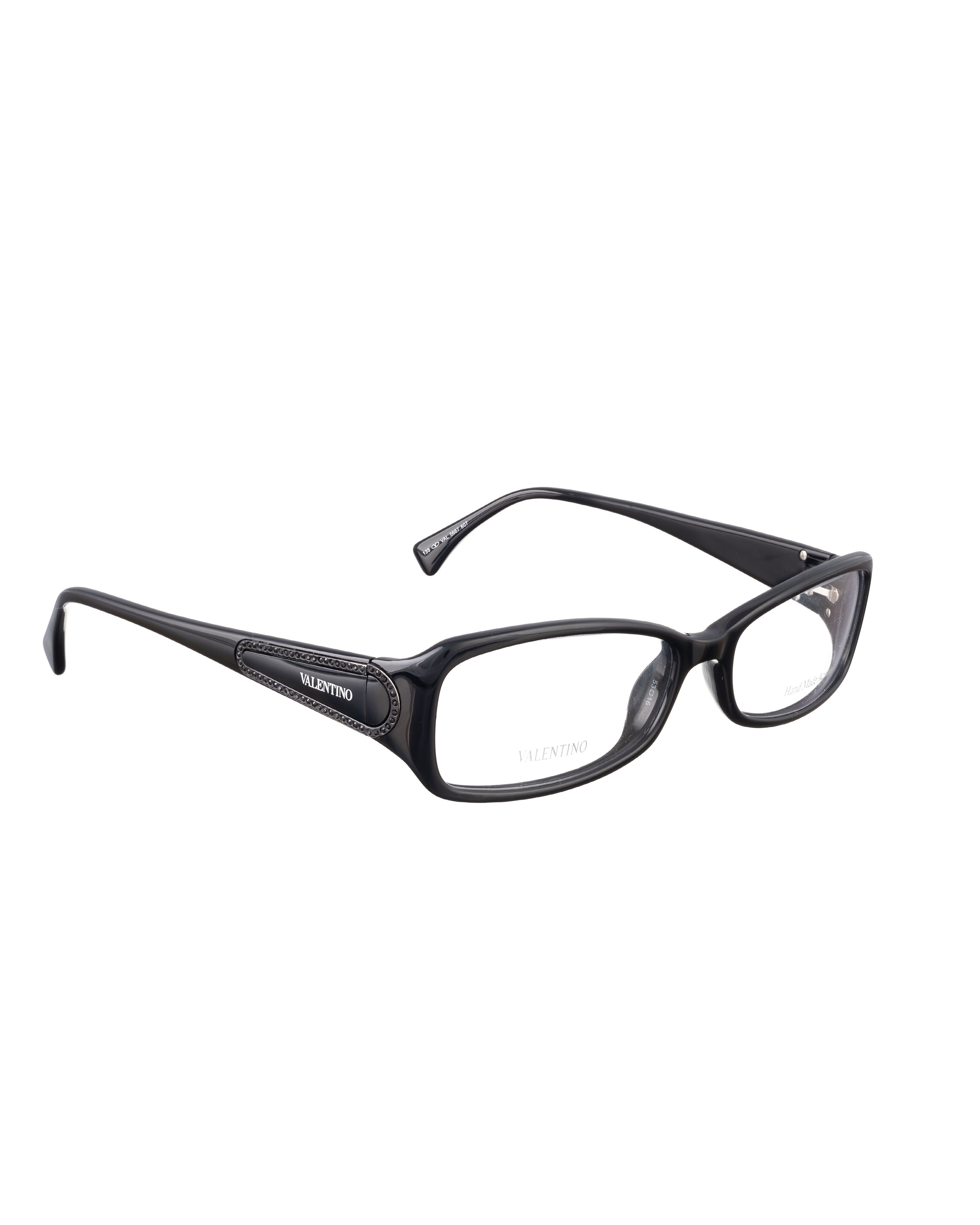 Valentino Valentino '00s Black Glasses with Black Rhinestones Size ONE SIZE - 1 Thumbnail