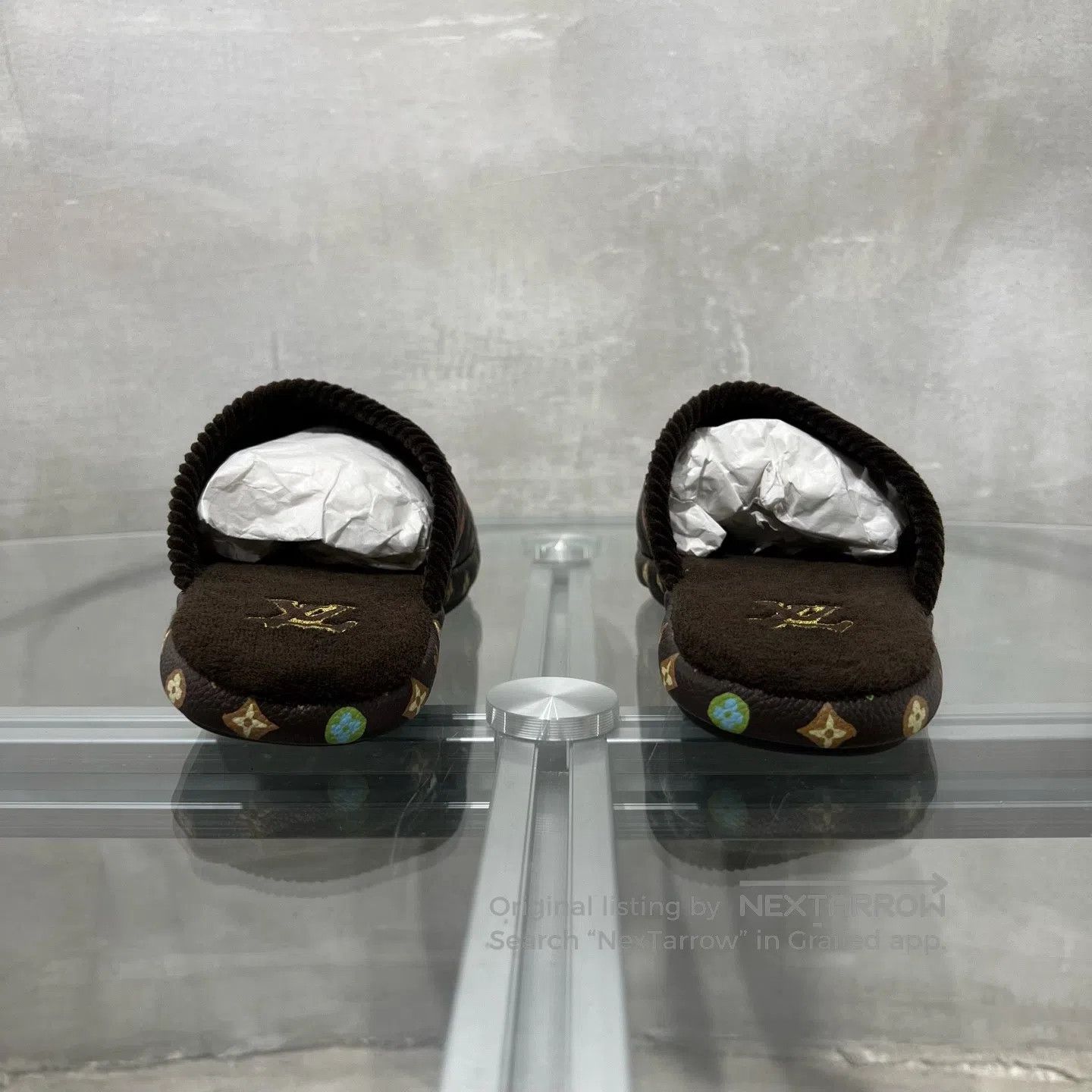 Louis Vuitton Louis Vuitton Tyler Full-Imprint Black Sancai Pottery, Bro Size US 5.5 / IT 35.5 - 6 Thumbnail