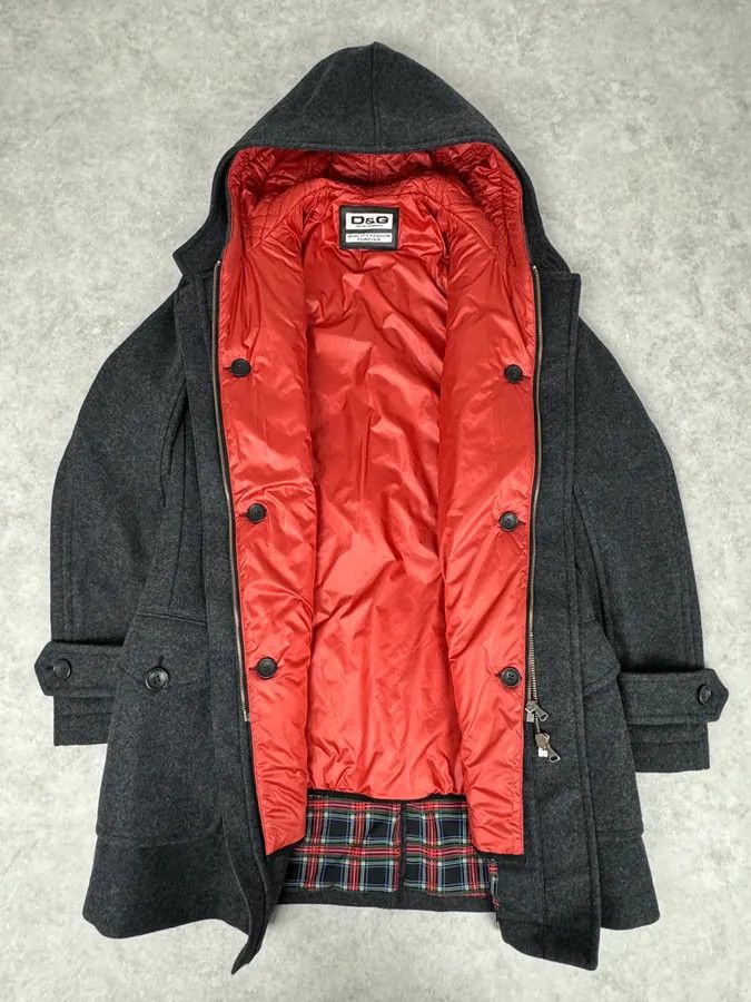 Dolce & Gabbana AW2007 Dolce & Gabbana Montgomery Grey Wool Hooded Long Coat Size US M / EU 48-50 / 2 - 7 Thumbnail