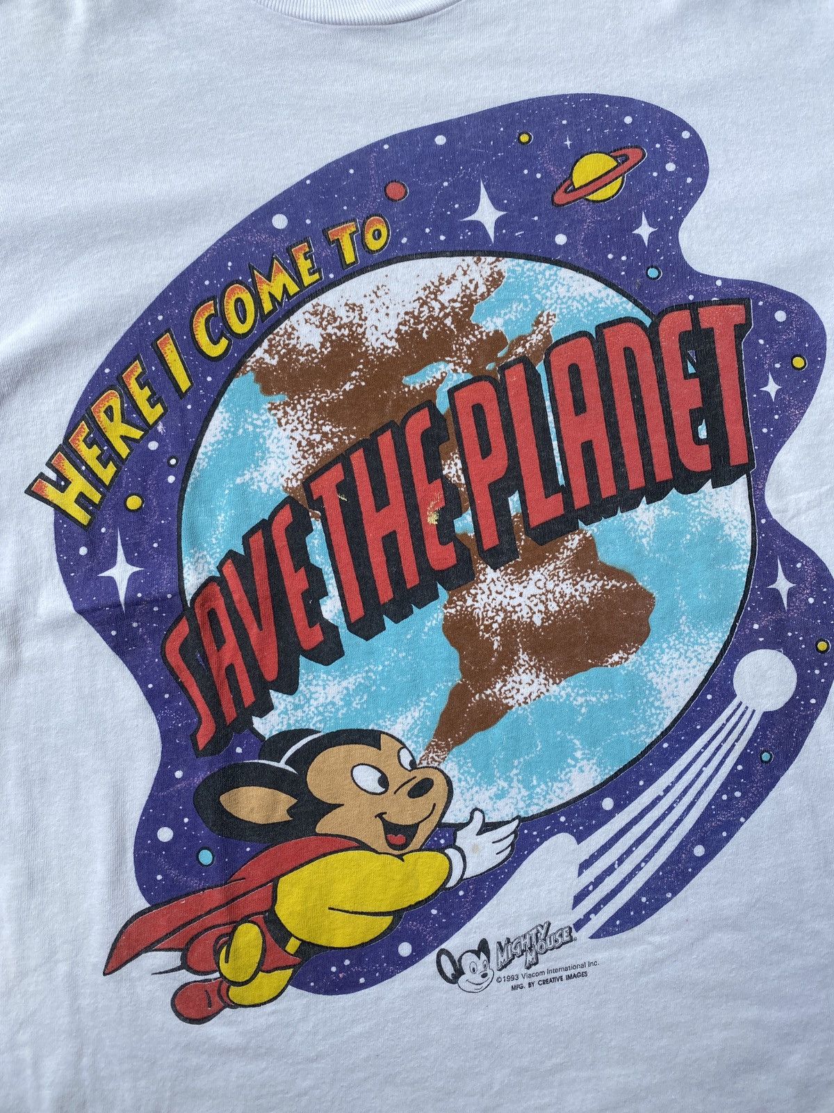 Cartoon Network × Vintage Vintage 1993 Viacom Mighty Mouse Cartoon Vintage Size US L / EU 52-54 / 3 - 1 Thumbnail