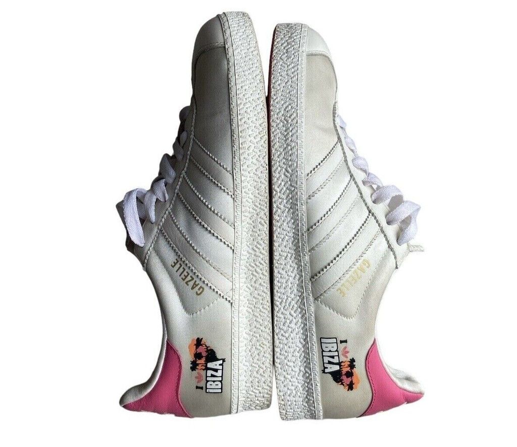 Adidas Gazelle 2 W Legacy I Love IBIZA (2007) Pink White UK 5.5 Size US 5.5 / IT 35.5 - 10 Thumbnail
