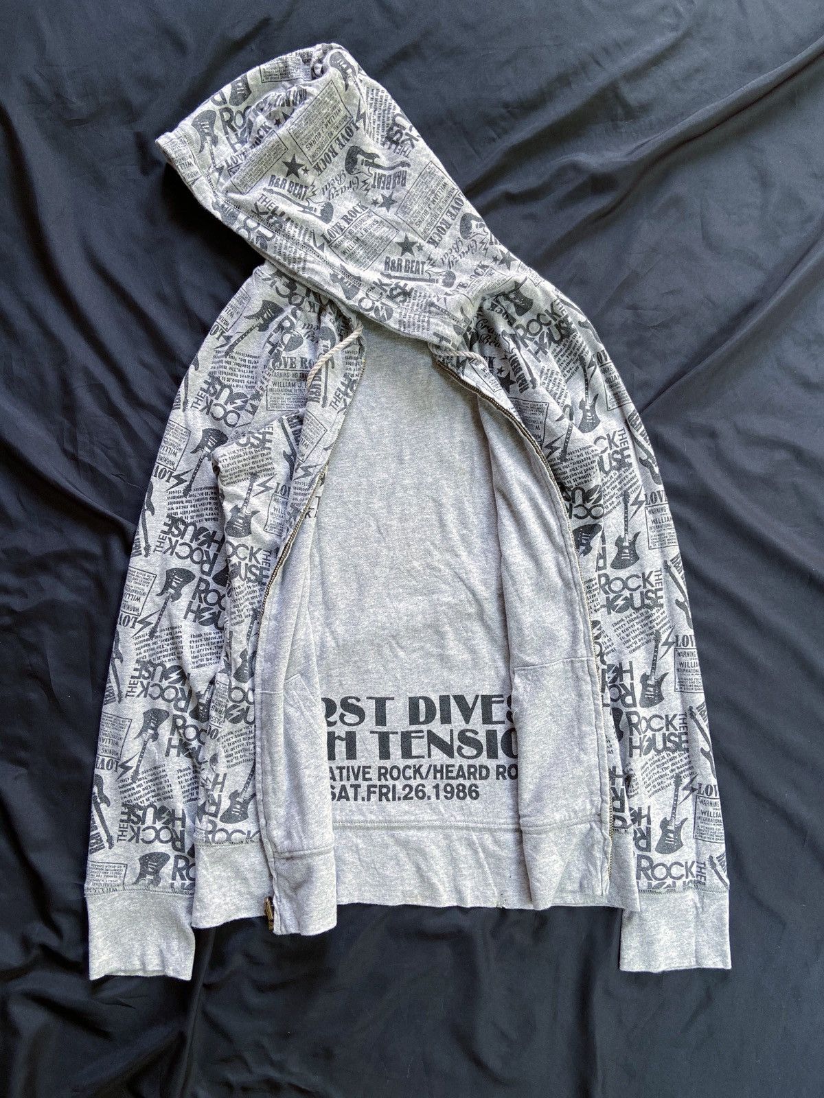 Isamu Katayama Backlash JAPANESE LOVE ROCK REVERSIBLE ZIP HOODIE Size US S / EU 44-46 / 1 - 22 Thumbnail