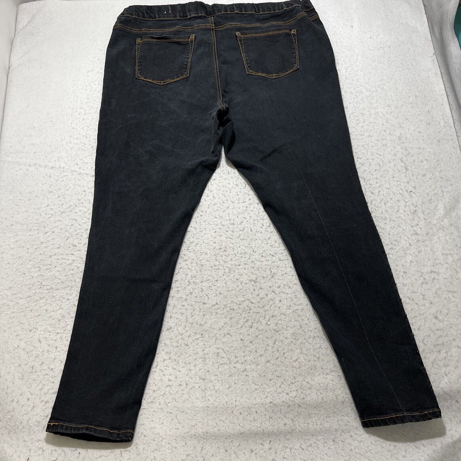 Southpole Vintage Southpole 3X Plus Skinny Jeans Studded Navy Jeans Size 40" / US 18 - 6 Thumbnail