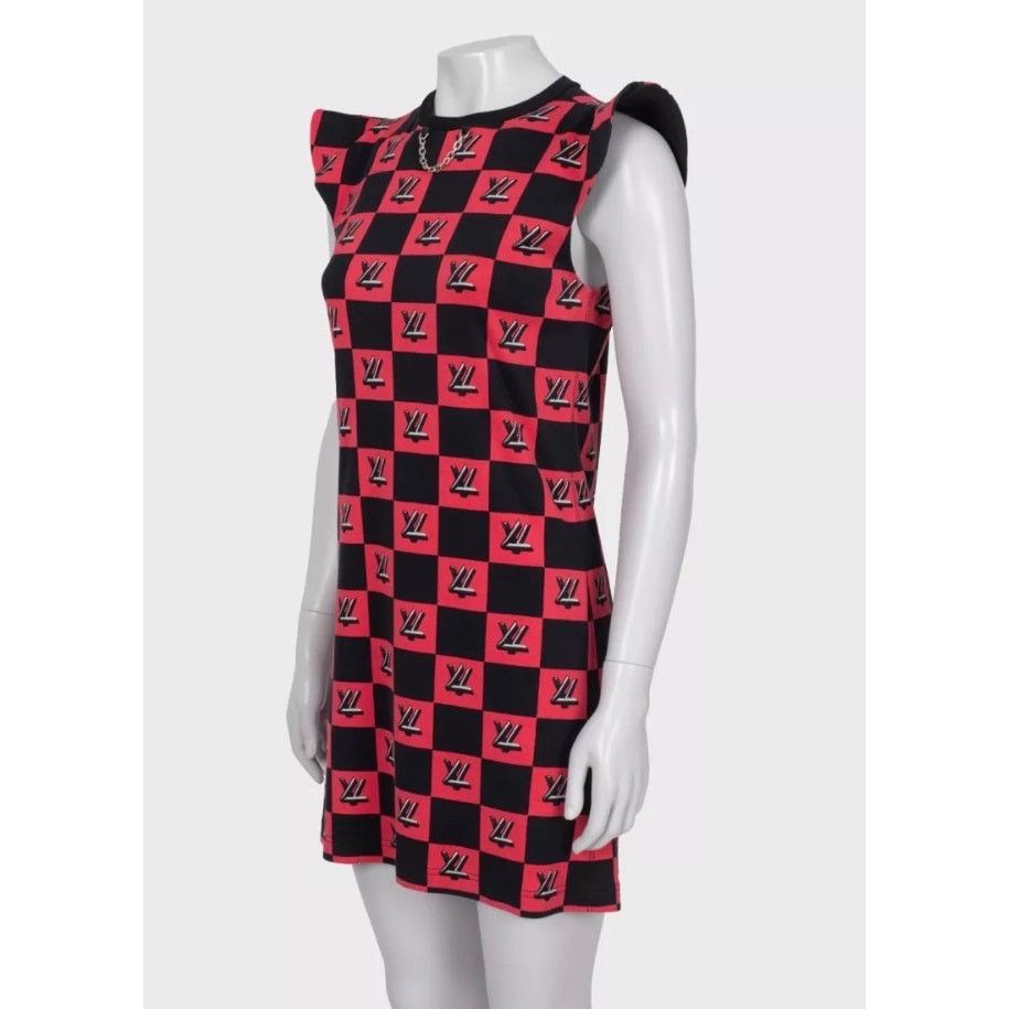 Louis Vuitton Louis Vuitton Monogram Check Cotton Dress - Size XS Size XS / US 0-2 / IT 36-38 - 2 Thumbnail