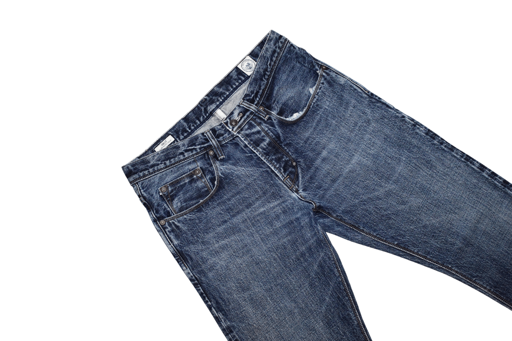 Blue Blue Japan IMjiT35020 803s AGHI 14oz selvedge natural faded jeans Size US 32 / EU 48 - 6 Thumbnail