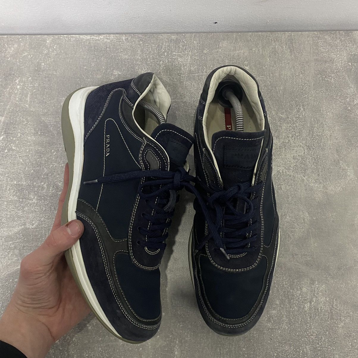 Prada Prada Suede Sneakers Low Top Size US 9.5 / EU 42-43 - 1 Thumbnail
