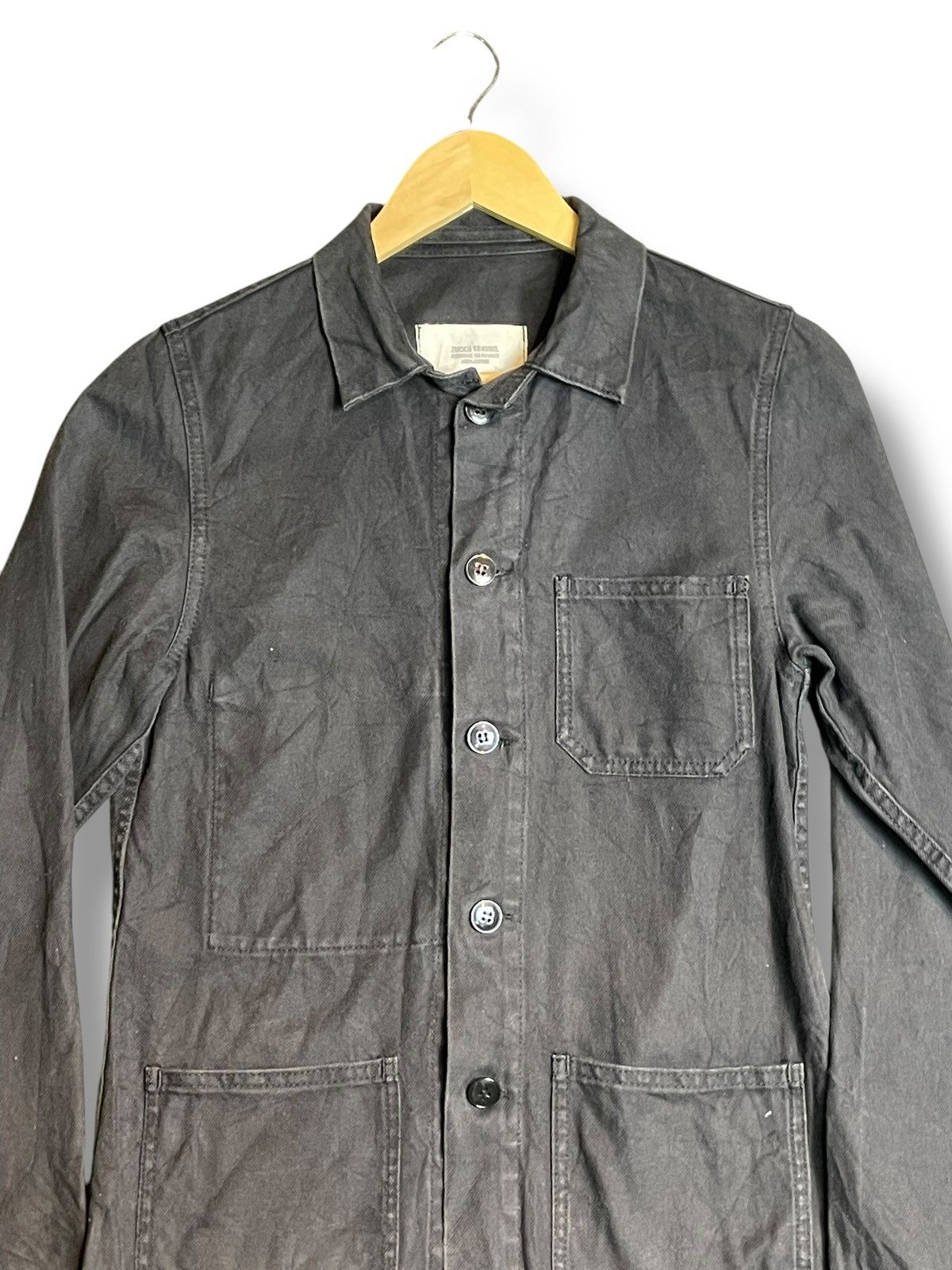Vintage × Zucca Zucca x Travail Distressed Plain Jacket (27) Size US S / EU 44-46 / 1 - 3 Thumbnail